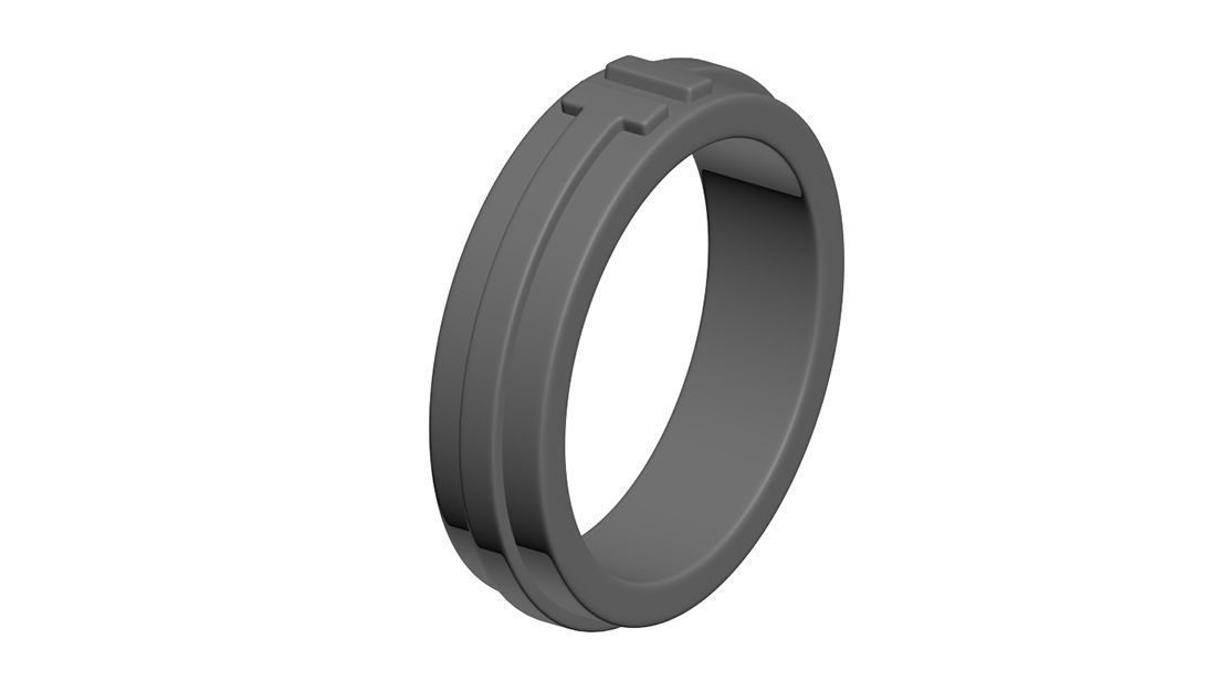 Two Narrow Ring 3D print model 3D print model_9