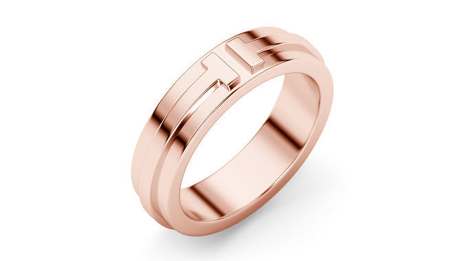 Two Narrow Ring 3D print model 3D print model