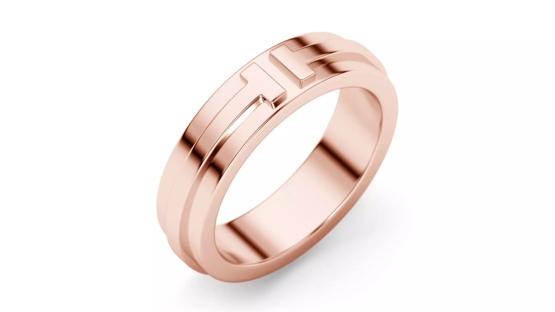 Two Narrow Ring 3D print model 3D print model_0