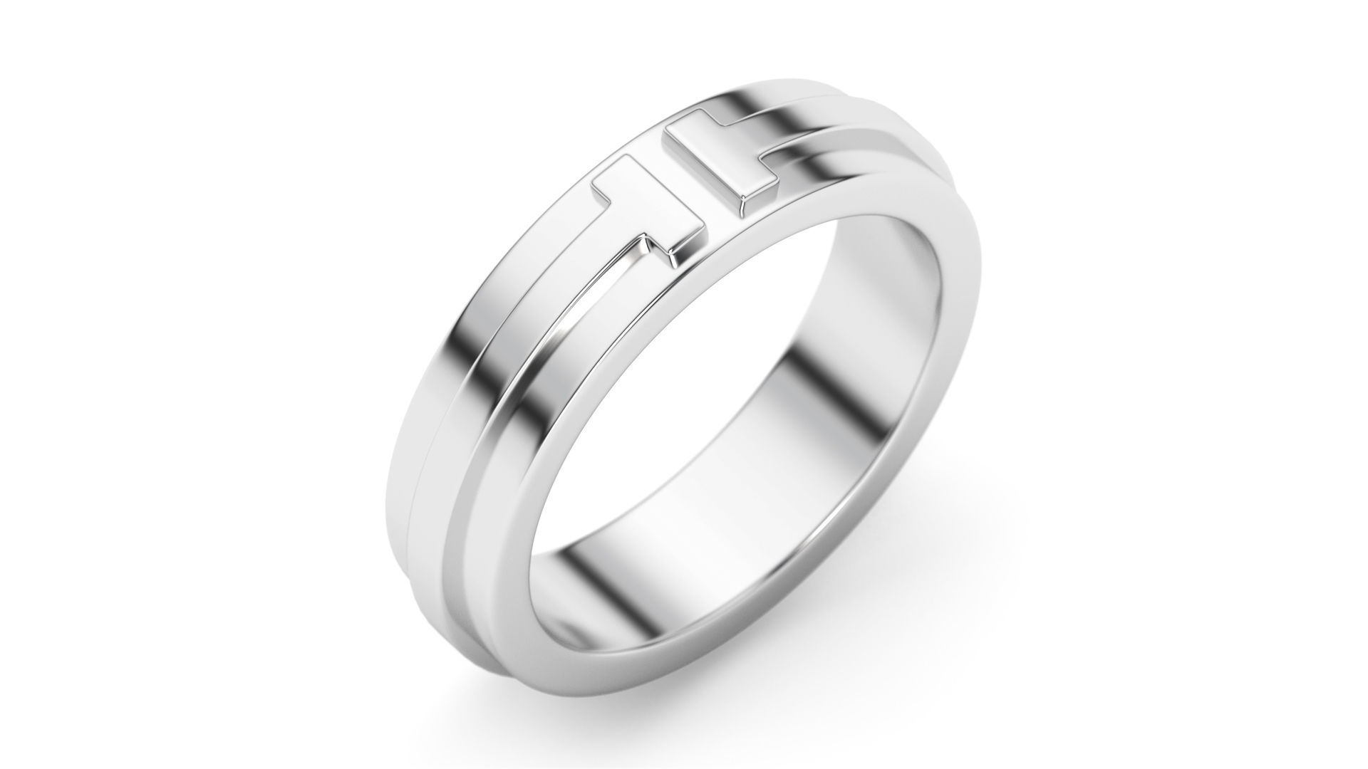 Two Narrow Ring 3D print model 3D print model_15