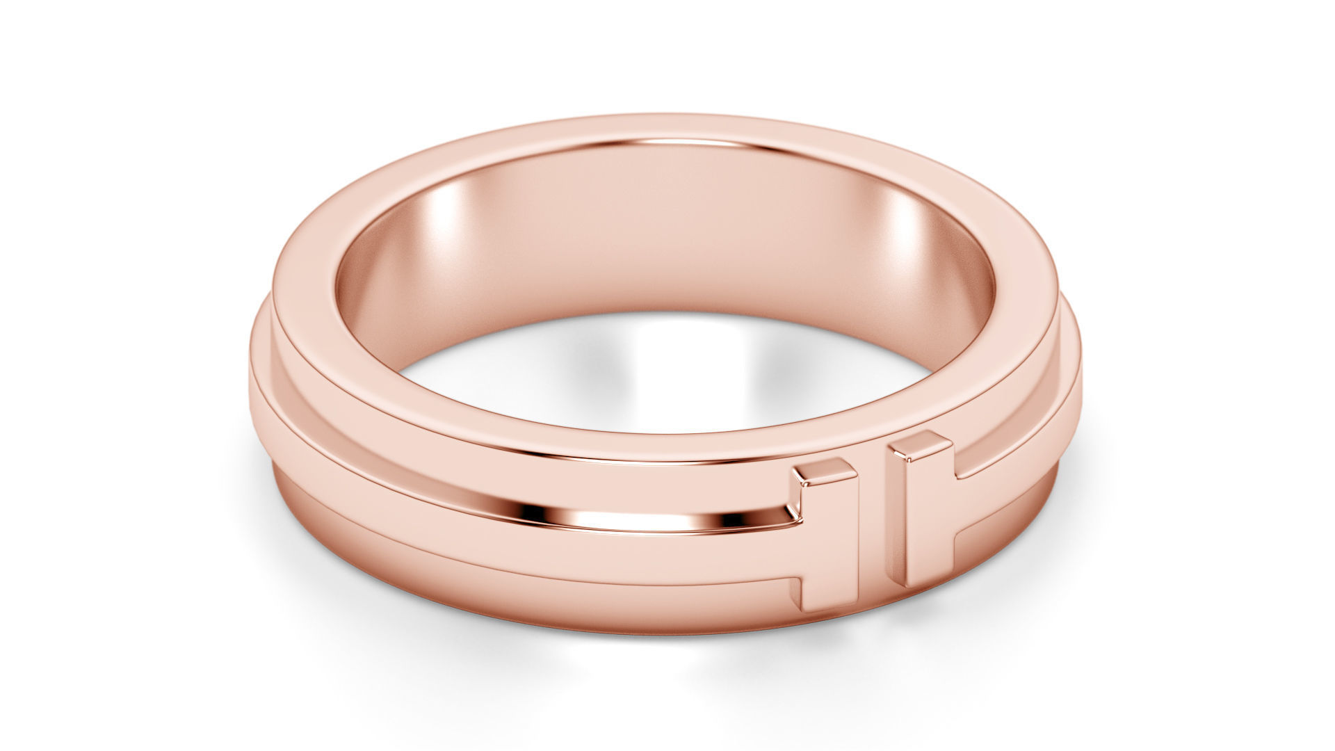 Two Narrow Ring 3D print model 3D print model_1