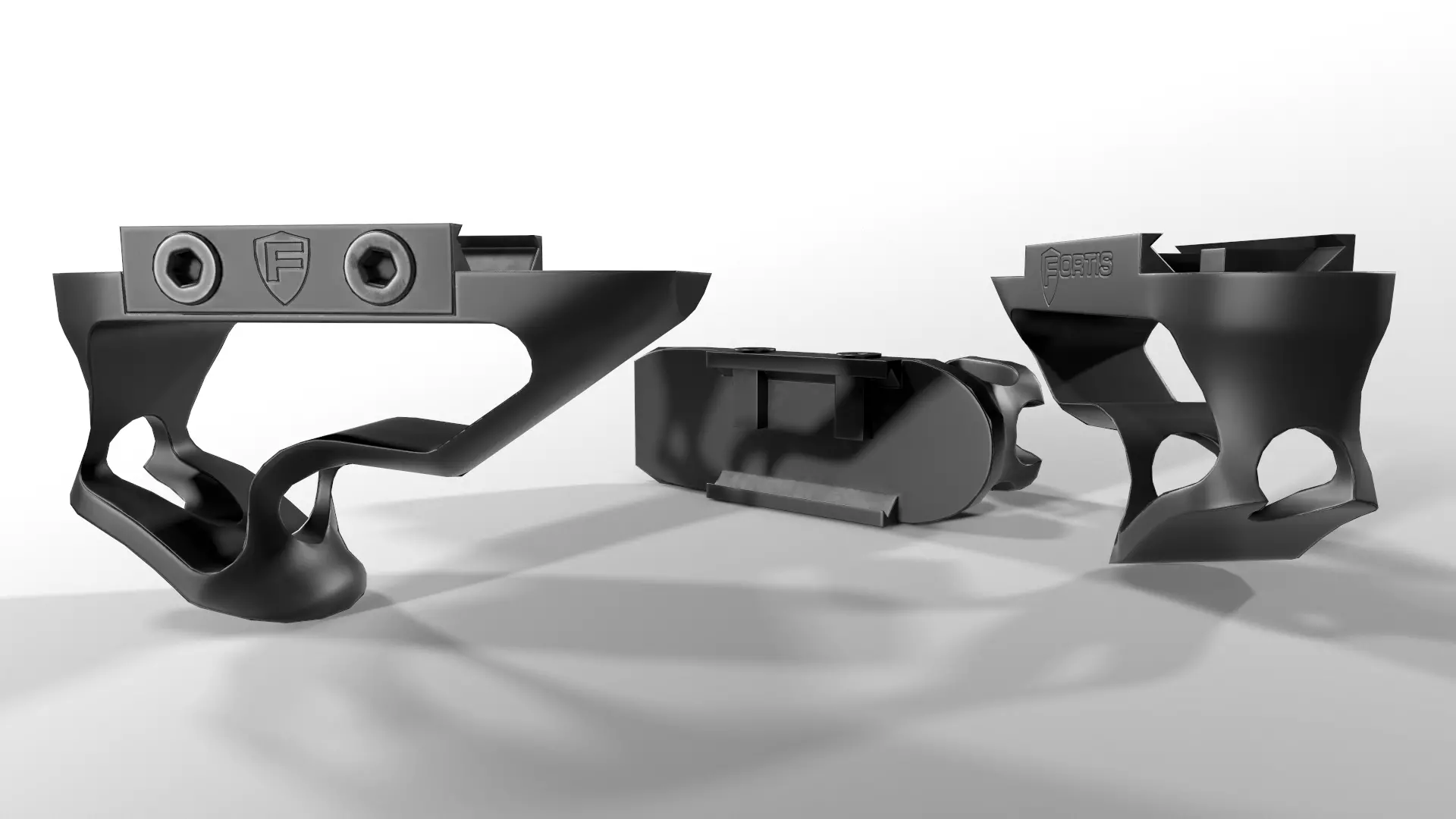 Fortis SHIFT Short Angled Grip Low-poly 3D model_0