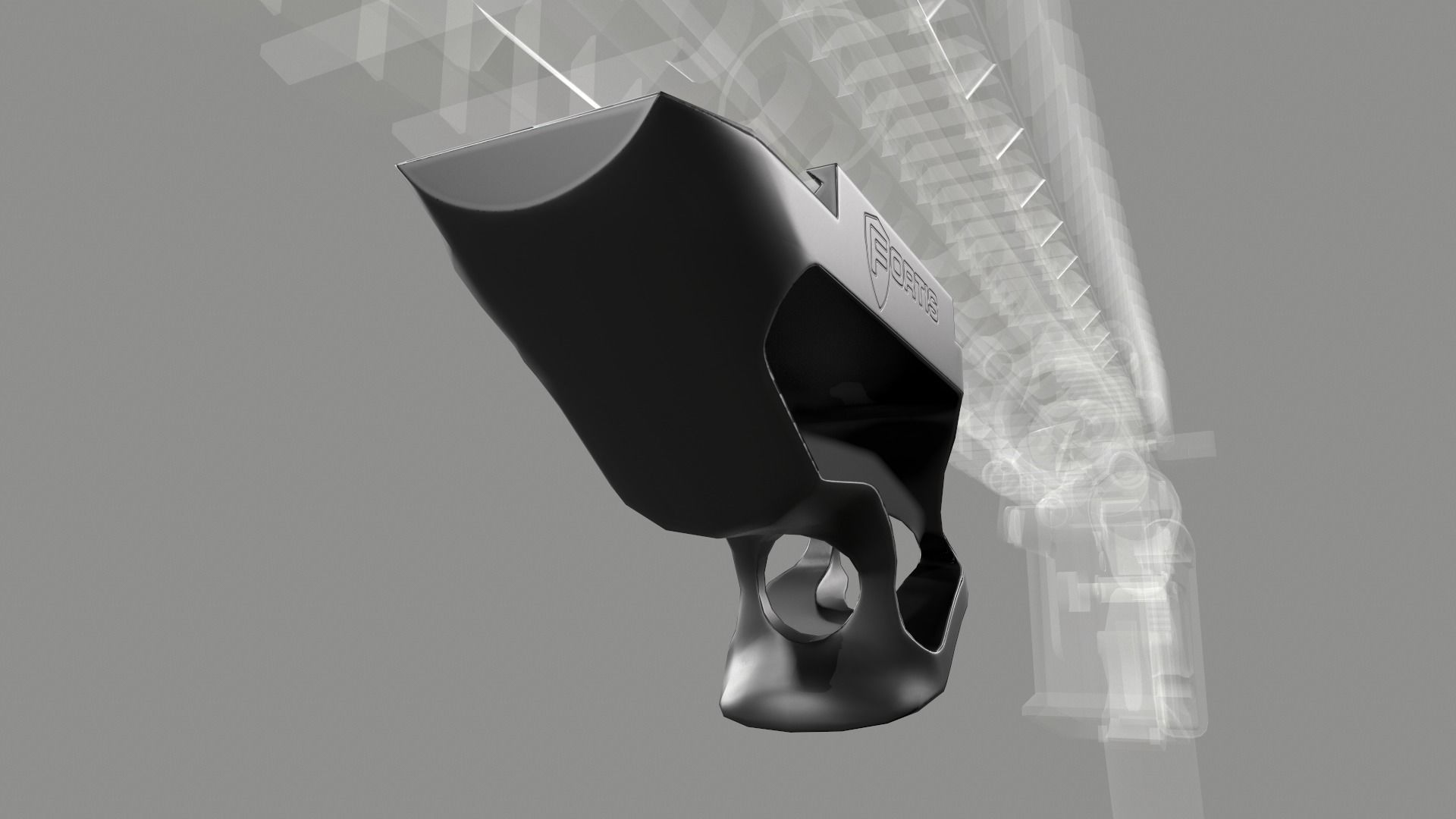 Fortis SHIFT Short Angled Grip Low-poly 3D model_11