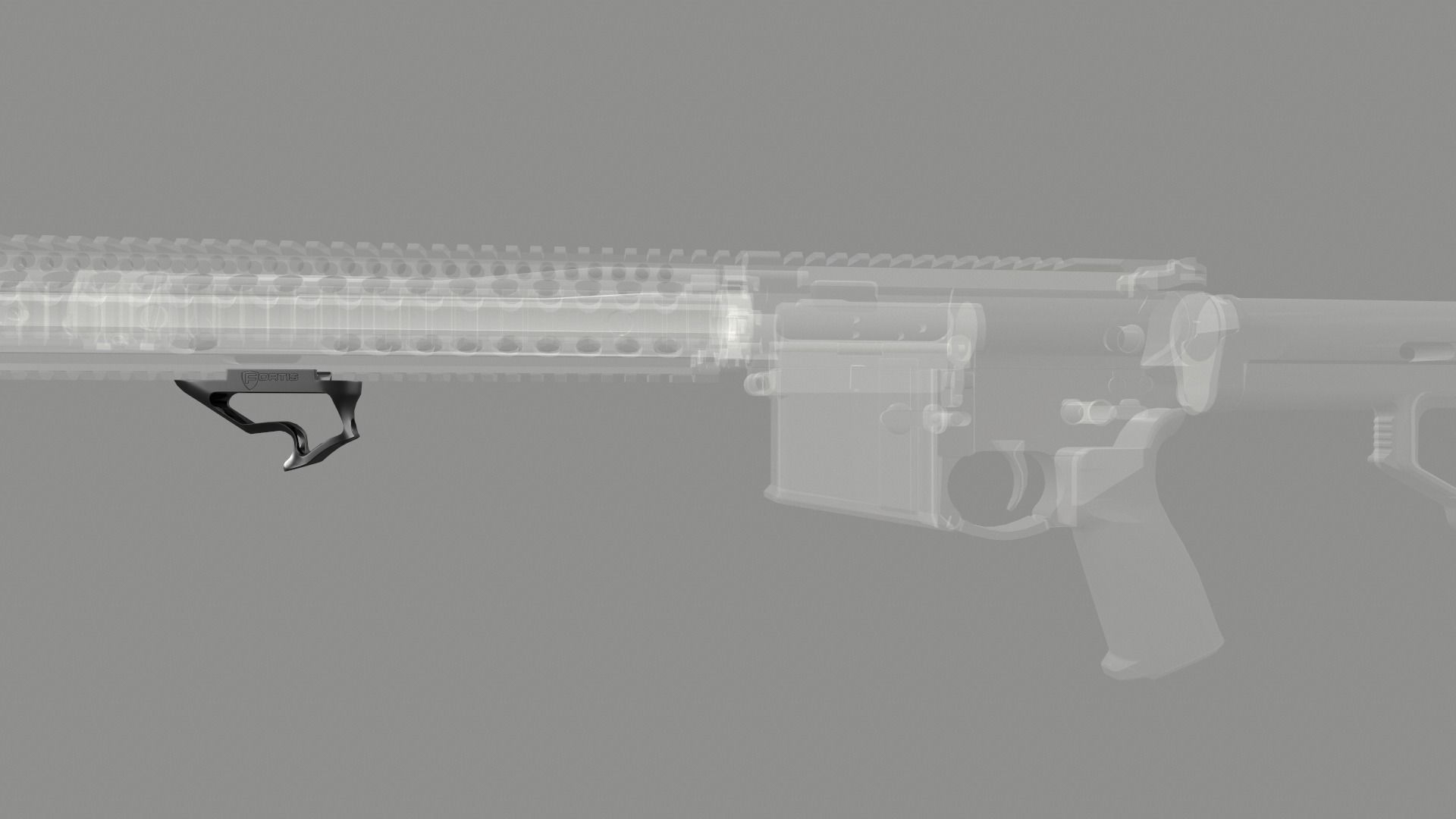 Fortis SHIFT Short Angled Grip Low-poly 3D model_26