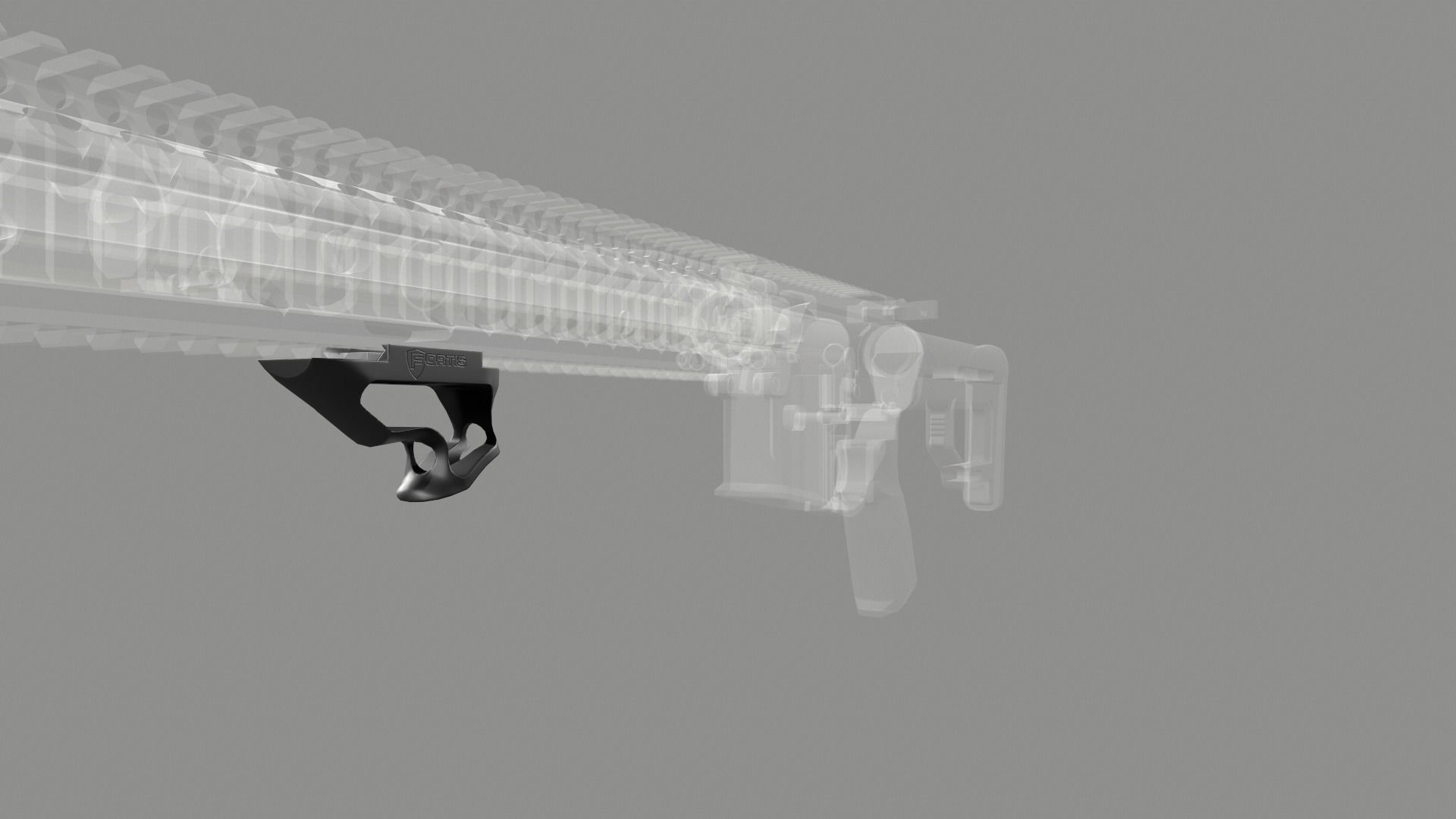 Fortis SHIFT Short Angled Grip Low-poly 3D model_29