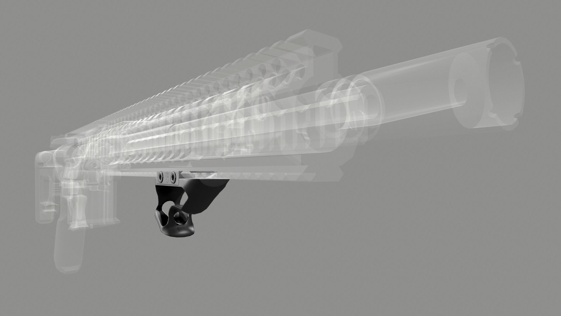 Fortis SHIFT Short Angled Grip Low-poly 3D model_2