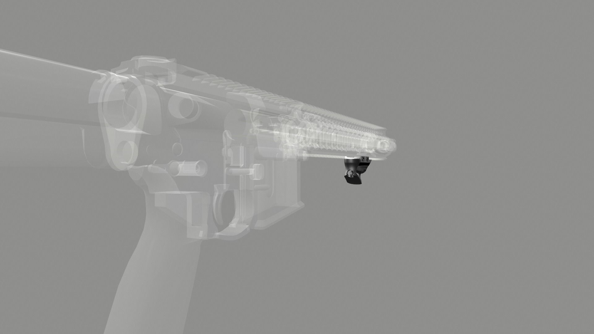 Fortis SHIFT Short Angled Grip Low-poly 3D model_19