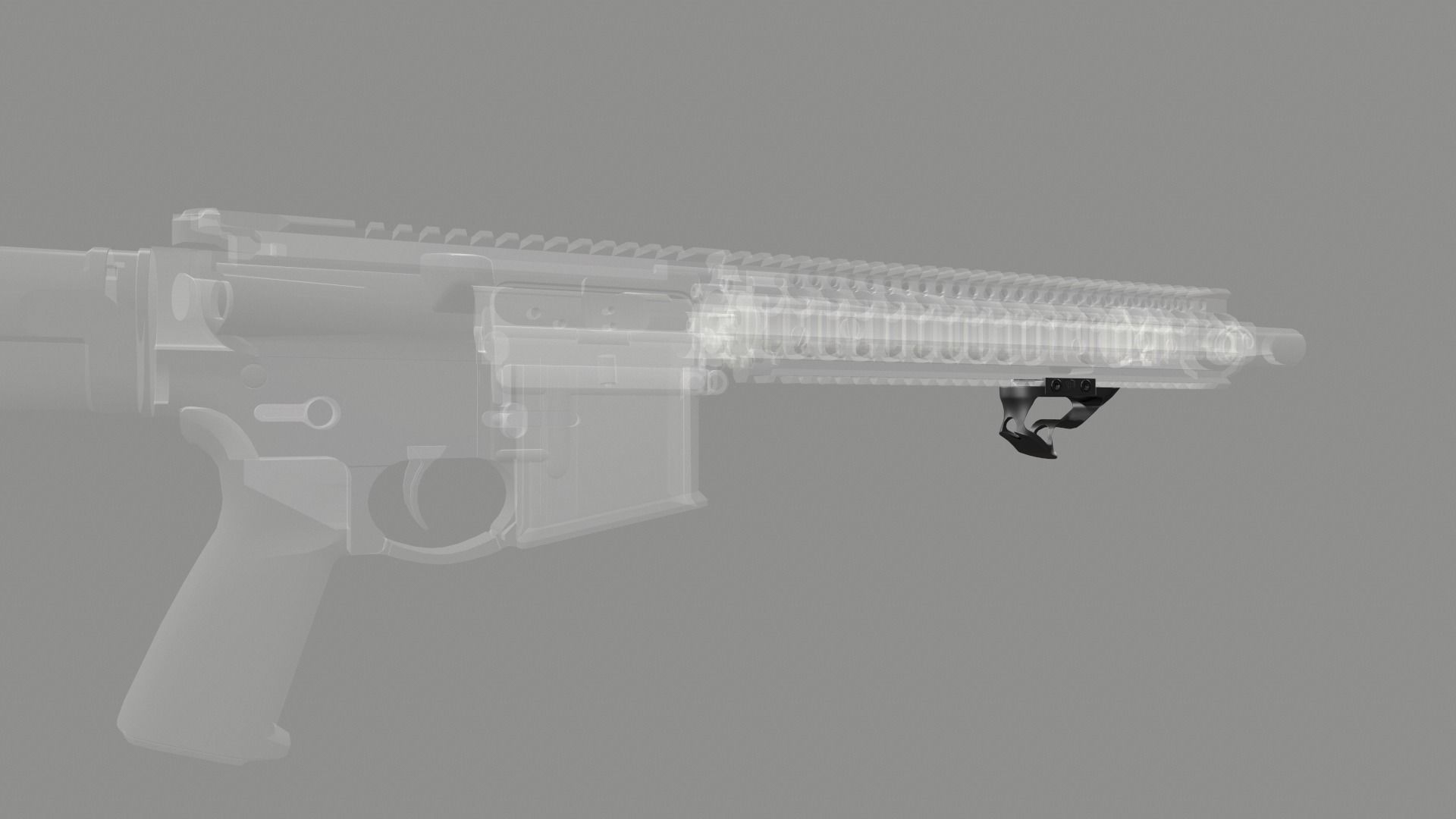 Fortis SHIFT Short Angled Grip Low-poly 3D model_17