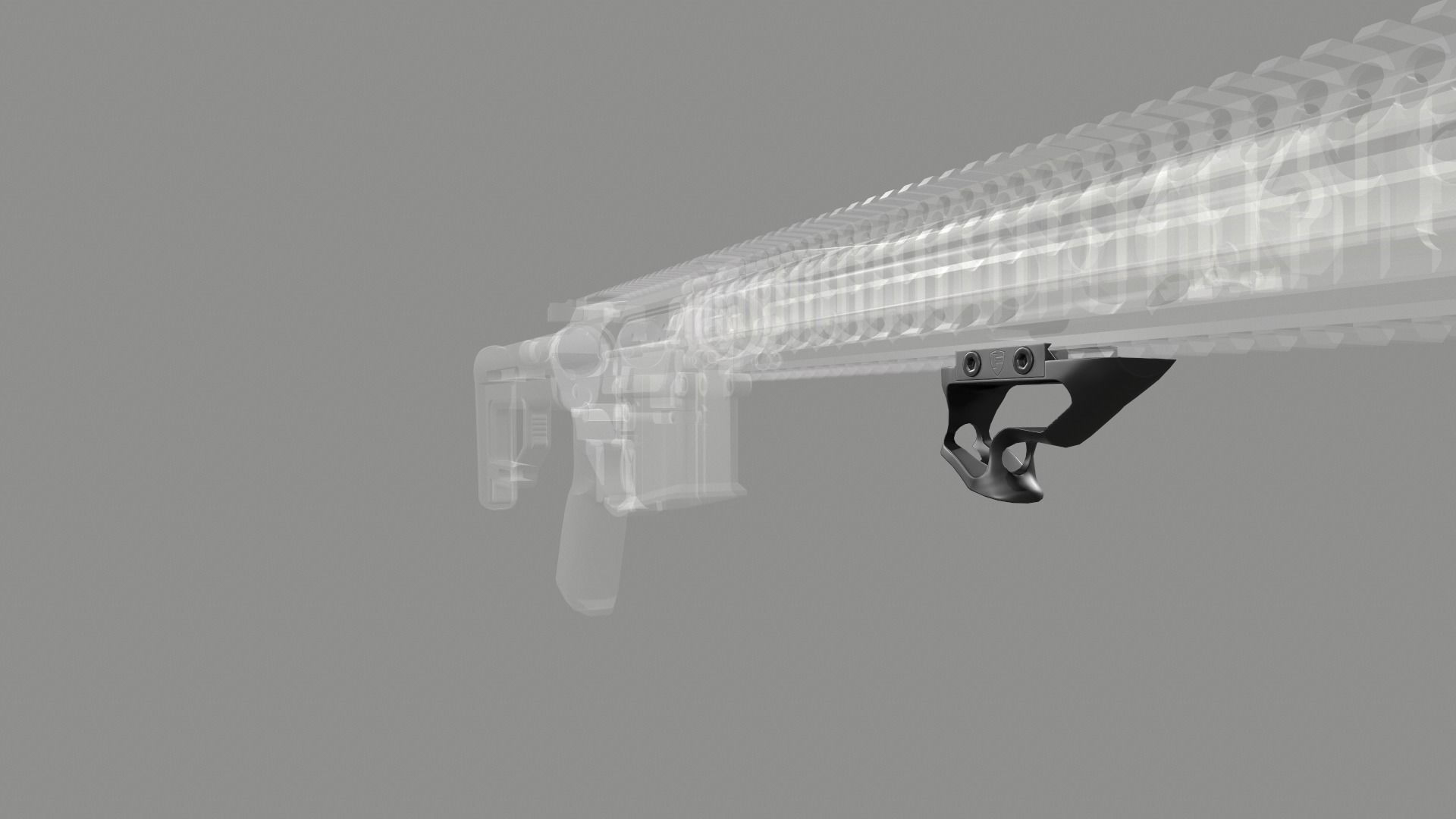 Fortis SHIFT Short Angled Grip Low-poly 3D model_12