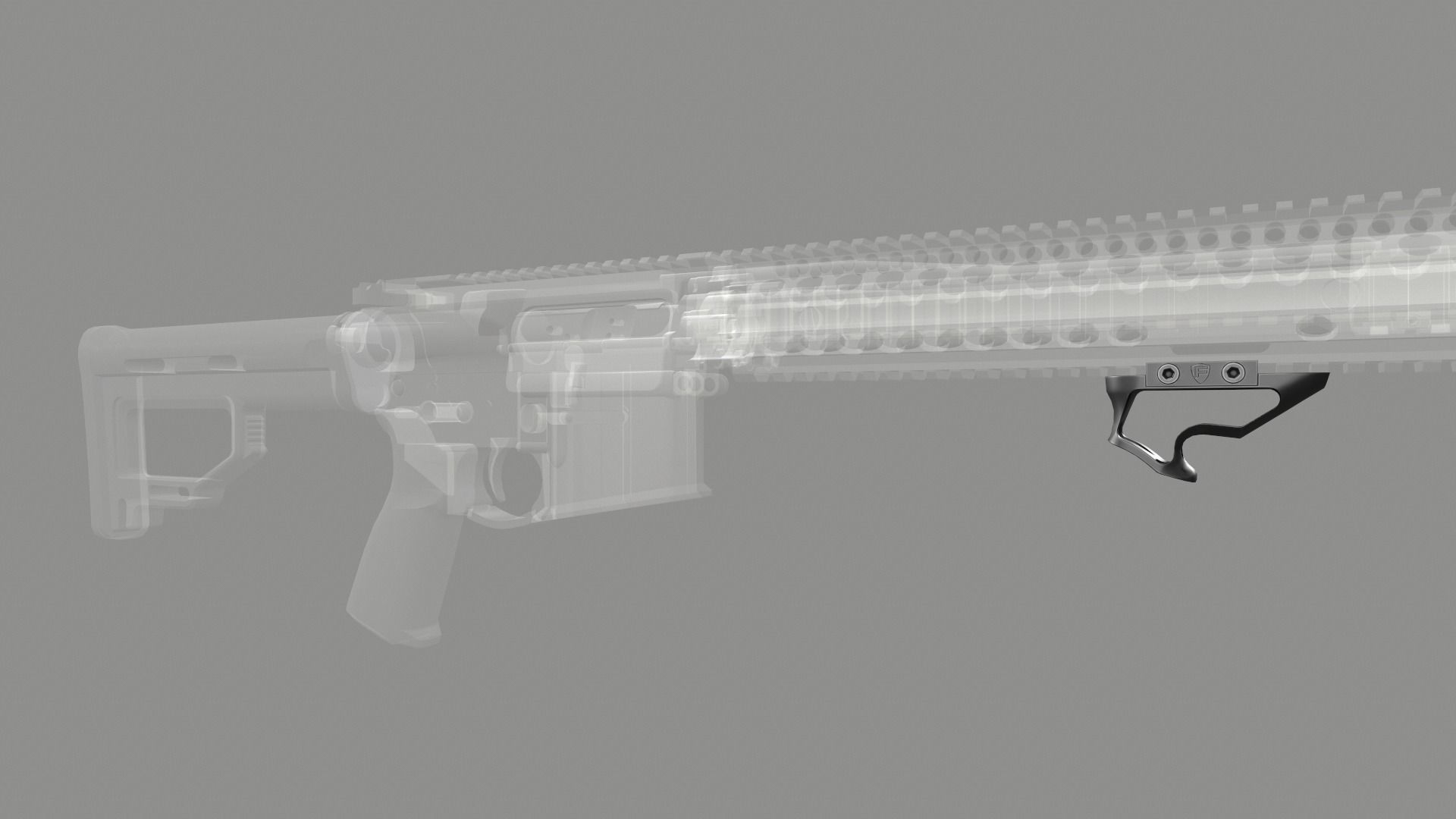Fortis SHIFT Short Angled Grip Low-poly 3D model_14