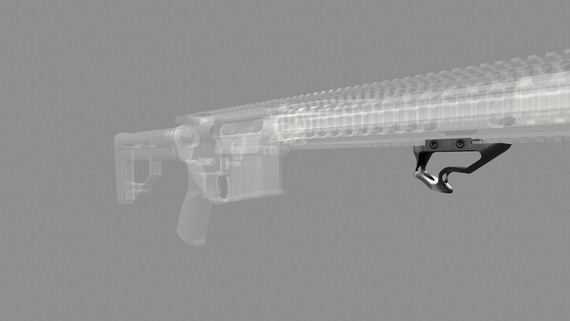 Fortis SHIFT Short Angled Grip Low-poly 3D model_13