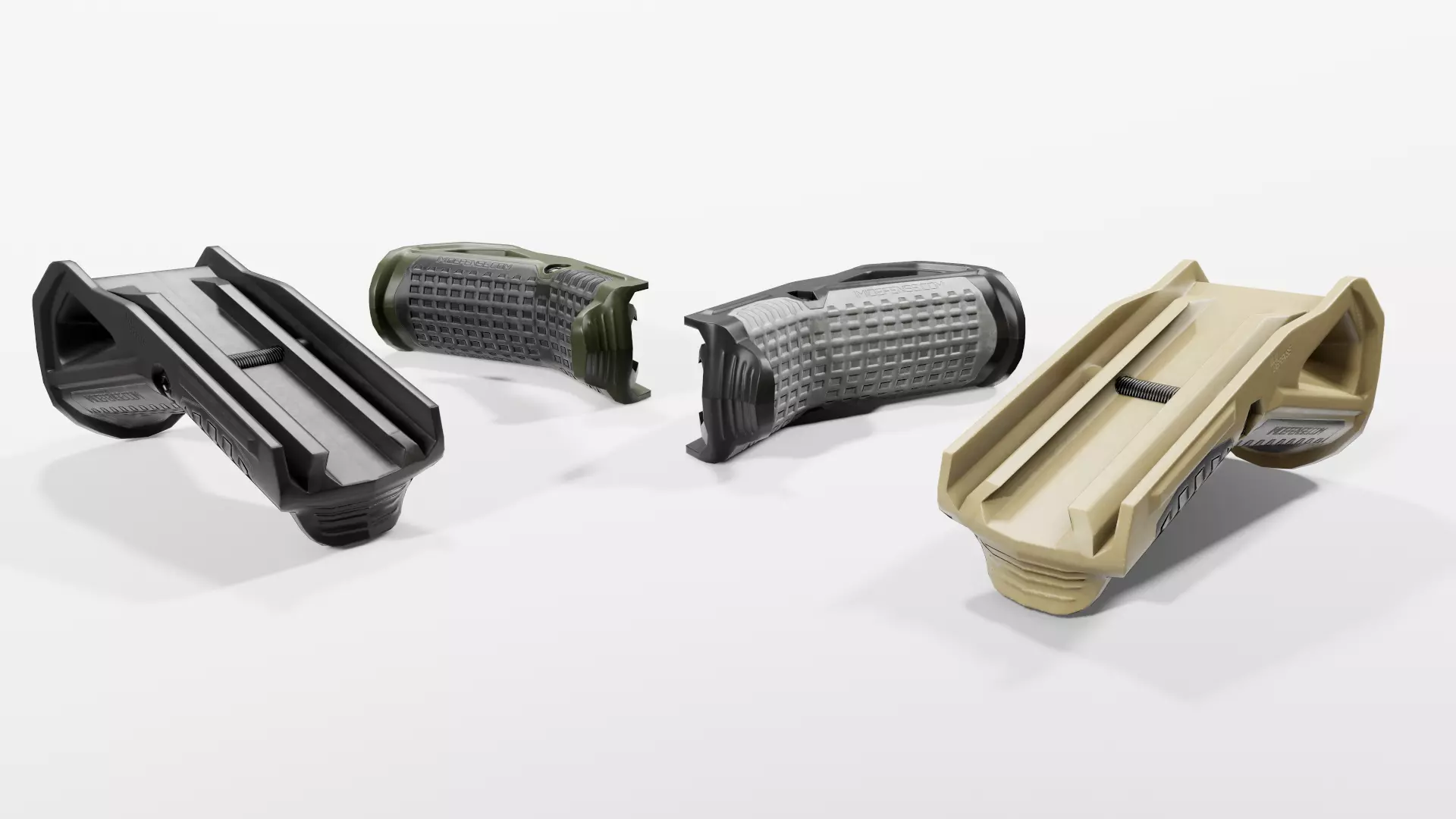 IMI Defense FSG2 Front Support Grip Low-poly 3D model_0