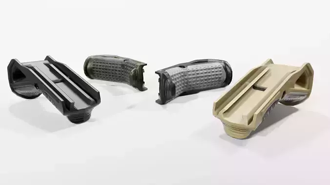 IMI Defense FSG2 Front Support Grip Low-poly 3D model