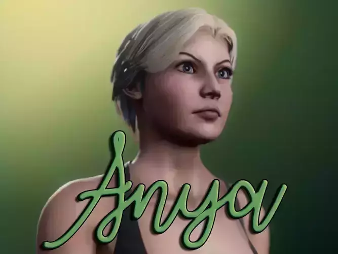Anya for Adobe Fuse Low-poly 3D model