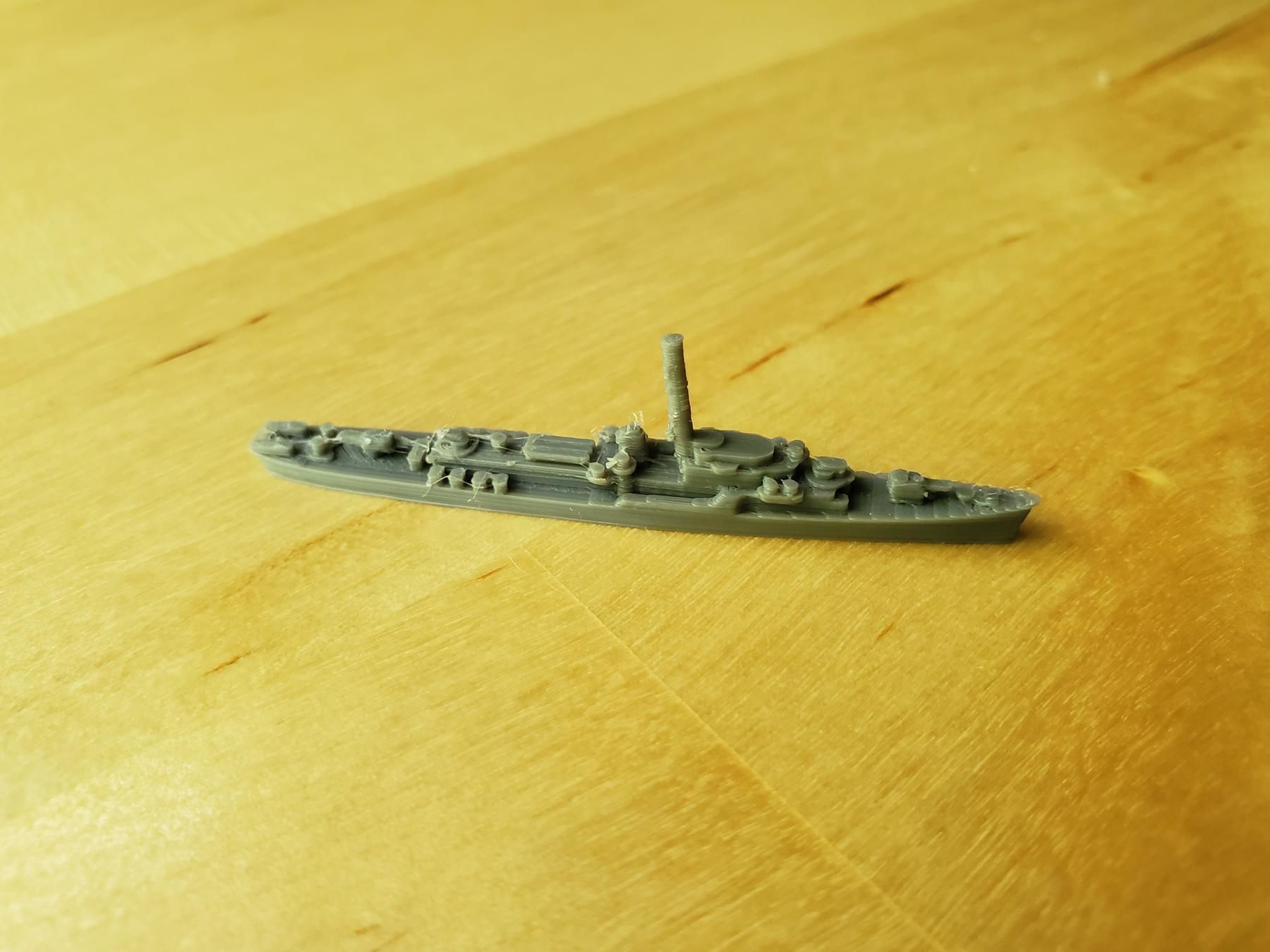 US John C Butler Class Destroyer Warship 3D print model_7