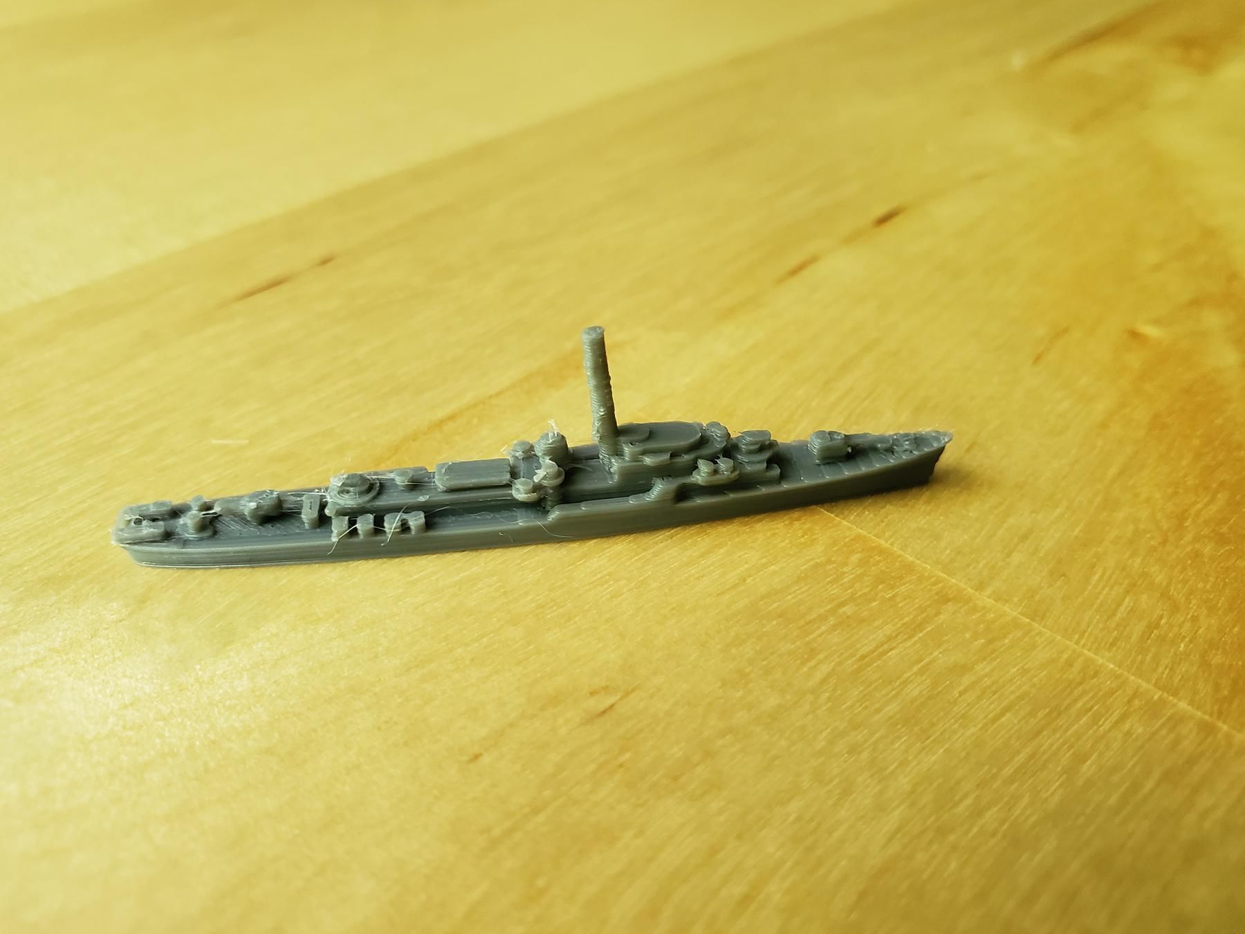 US John C Butler Class Destroyer Warship 3D print model_11