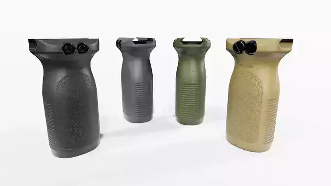 Magpul RVG Rail Vertical Grip Low-poly 3D model