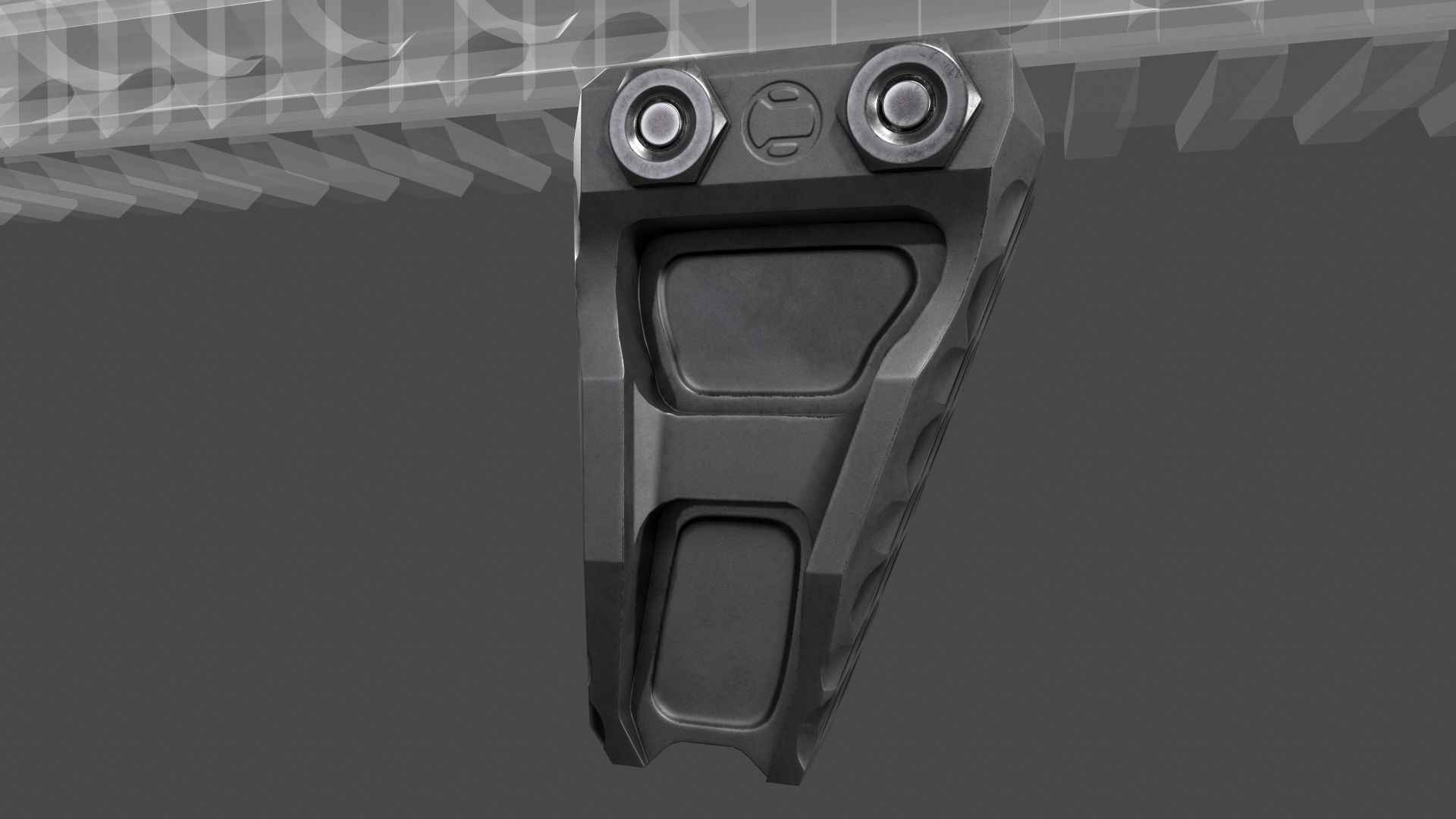 Railscales LDAG Vertical Grip Low-poly 3D model_4