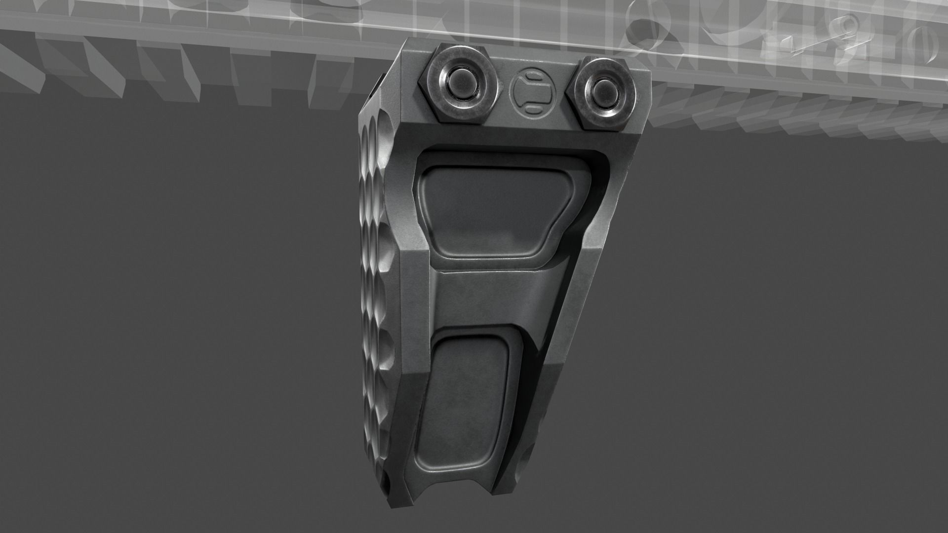Railscales LDAG Vertical Grip Low-poly 3D model_5