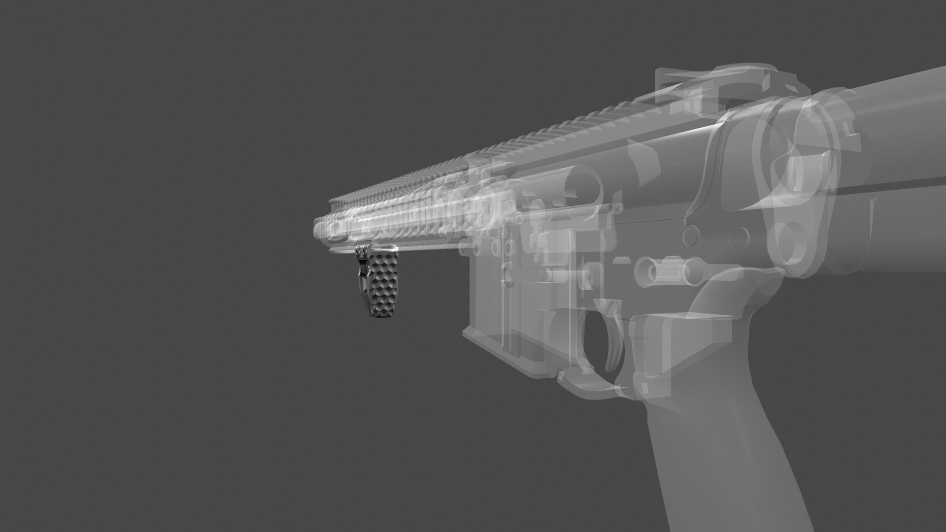 Railscales LDAG Vertical Grip Low-poly 3D model_21