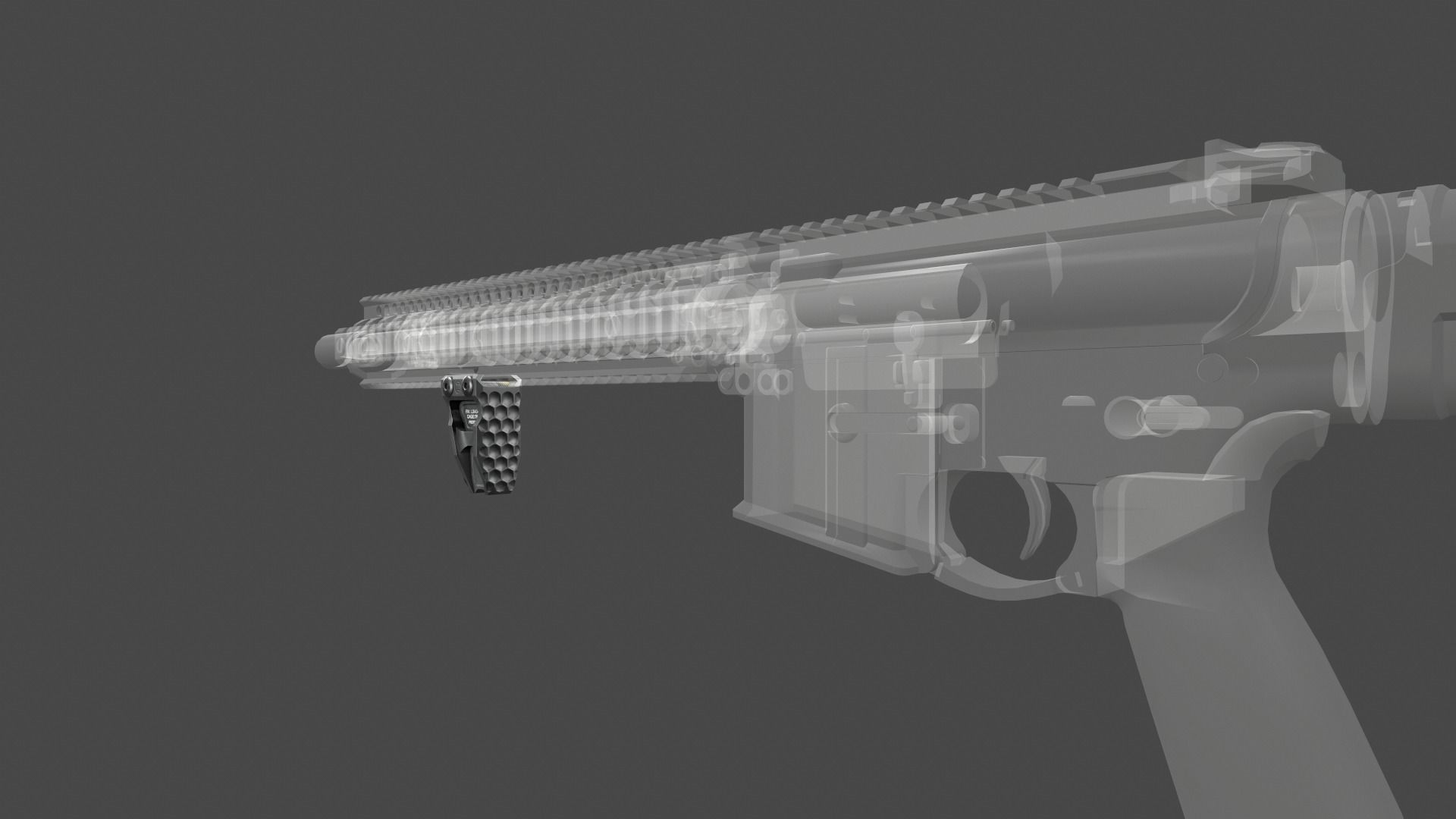 Railscales LDAG Vertical Grip Low-poly 3D model_22