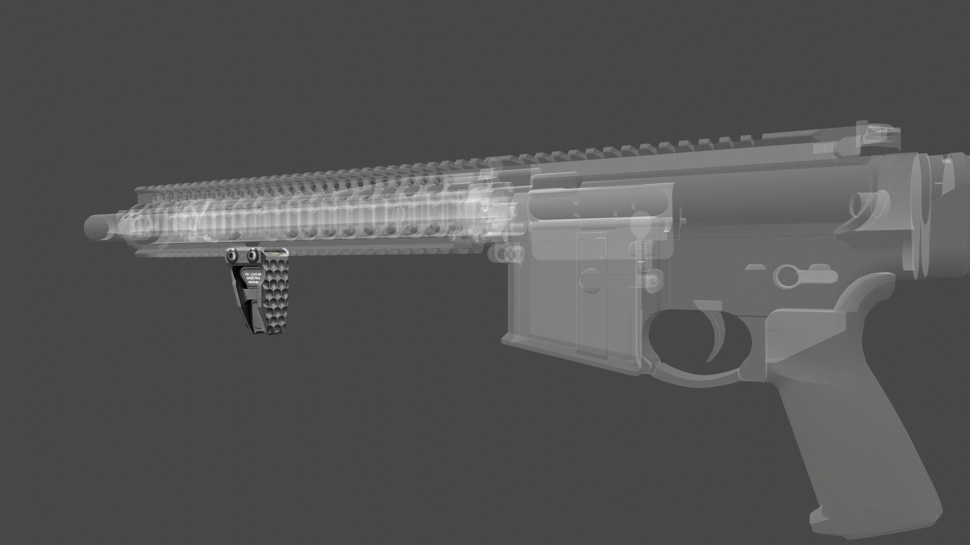 Railscales LDAG Vertical Grip Low-poly 3D model_23