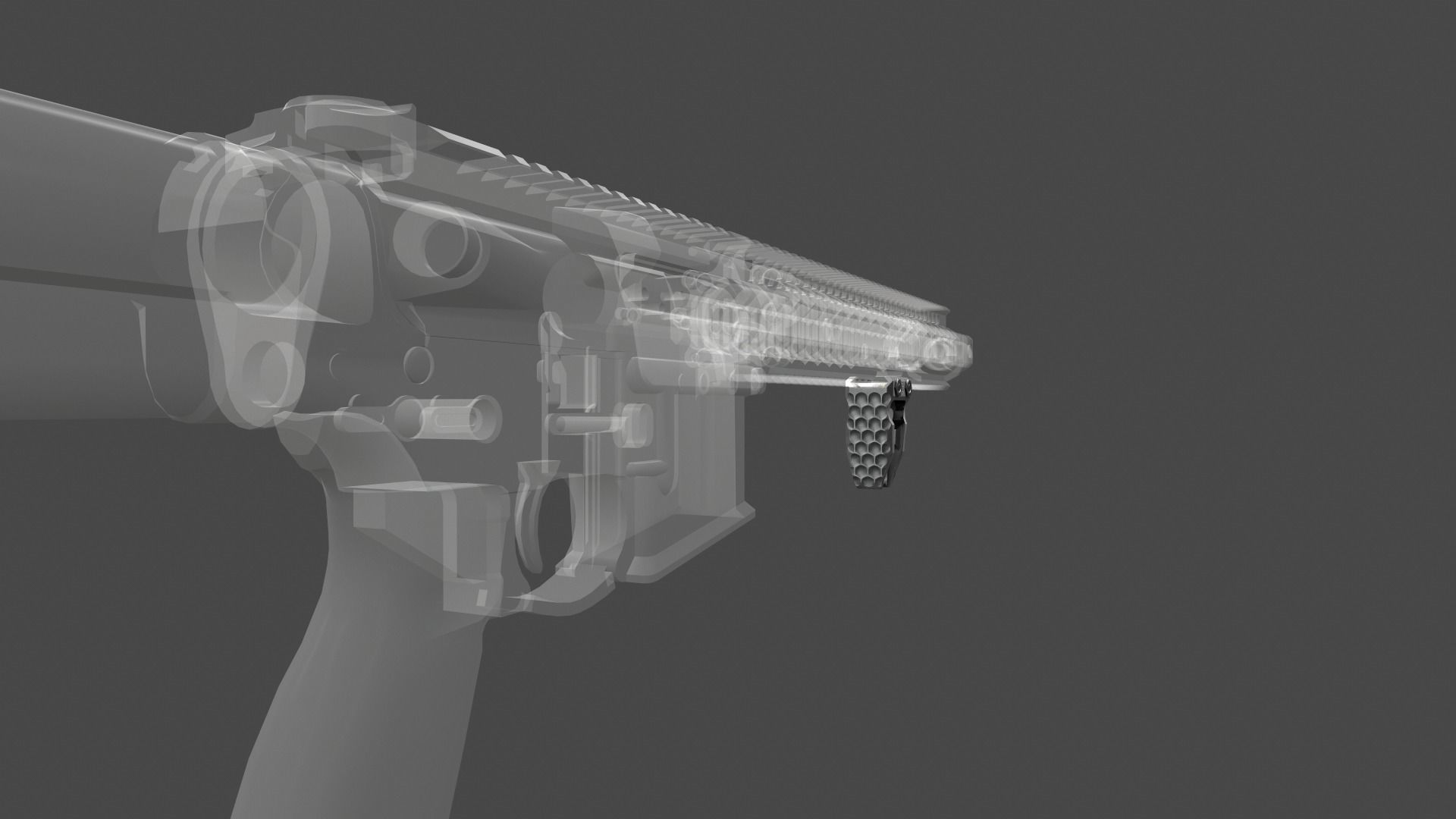 Railscales LDAG Vertical Grip Low-poly 3D model_18