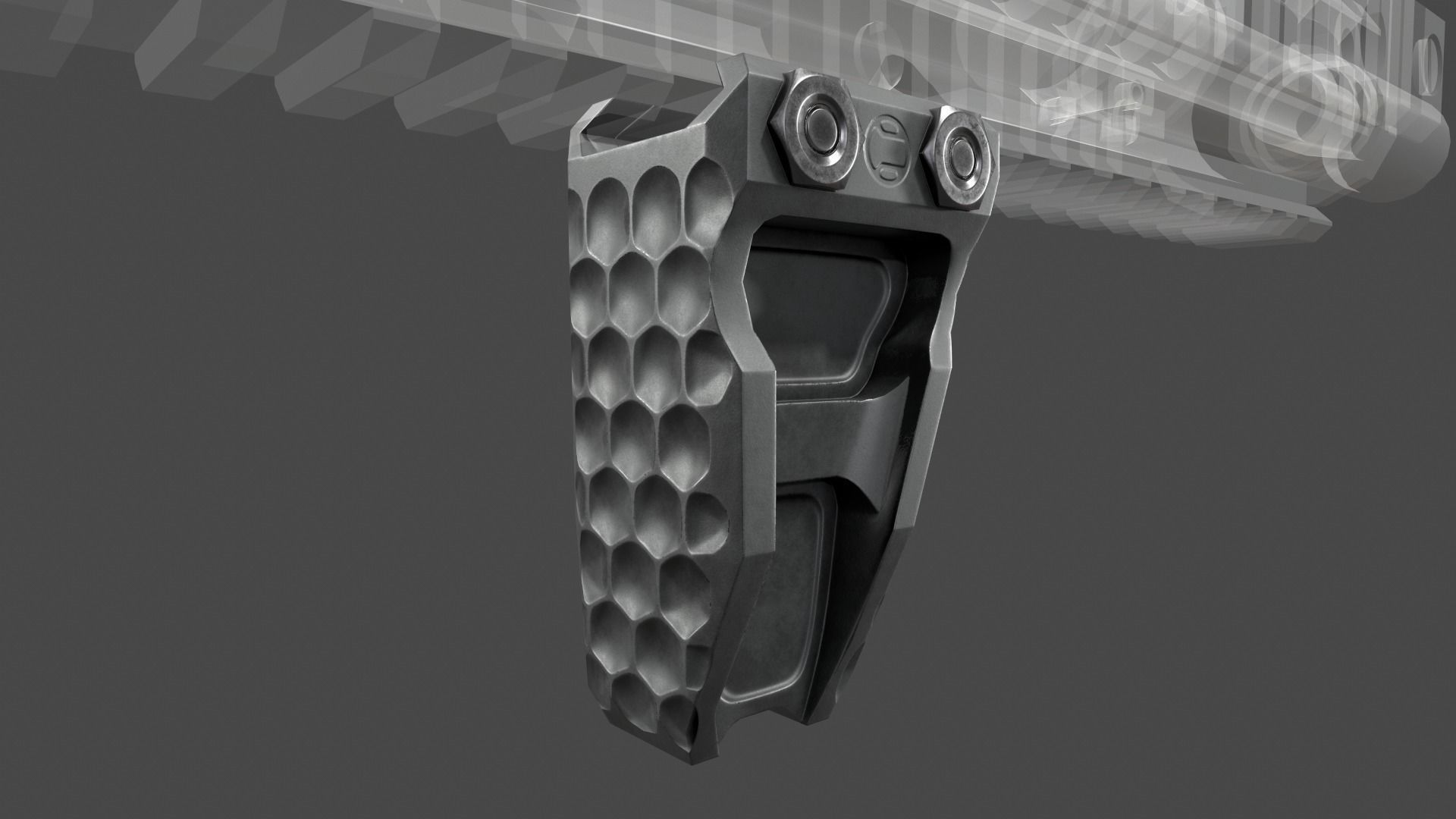 Railscales LDAG Vertical Grip Low-poly 3D model_6