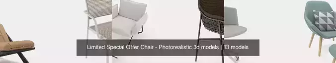 Limited Special Offer Chair - Photorealistic 3d models 3D Model Collection