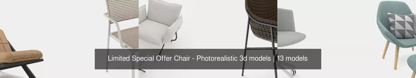 Limited Special Offer Chair - Photorealistic 3d models 3D Model Collection_0