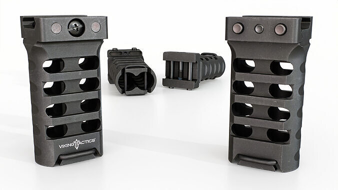 Viking Tactics UVG Ultralight Vertical Grip Low-poly 3D model