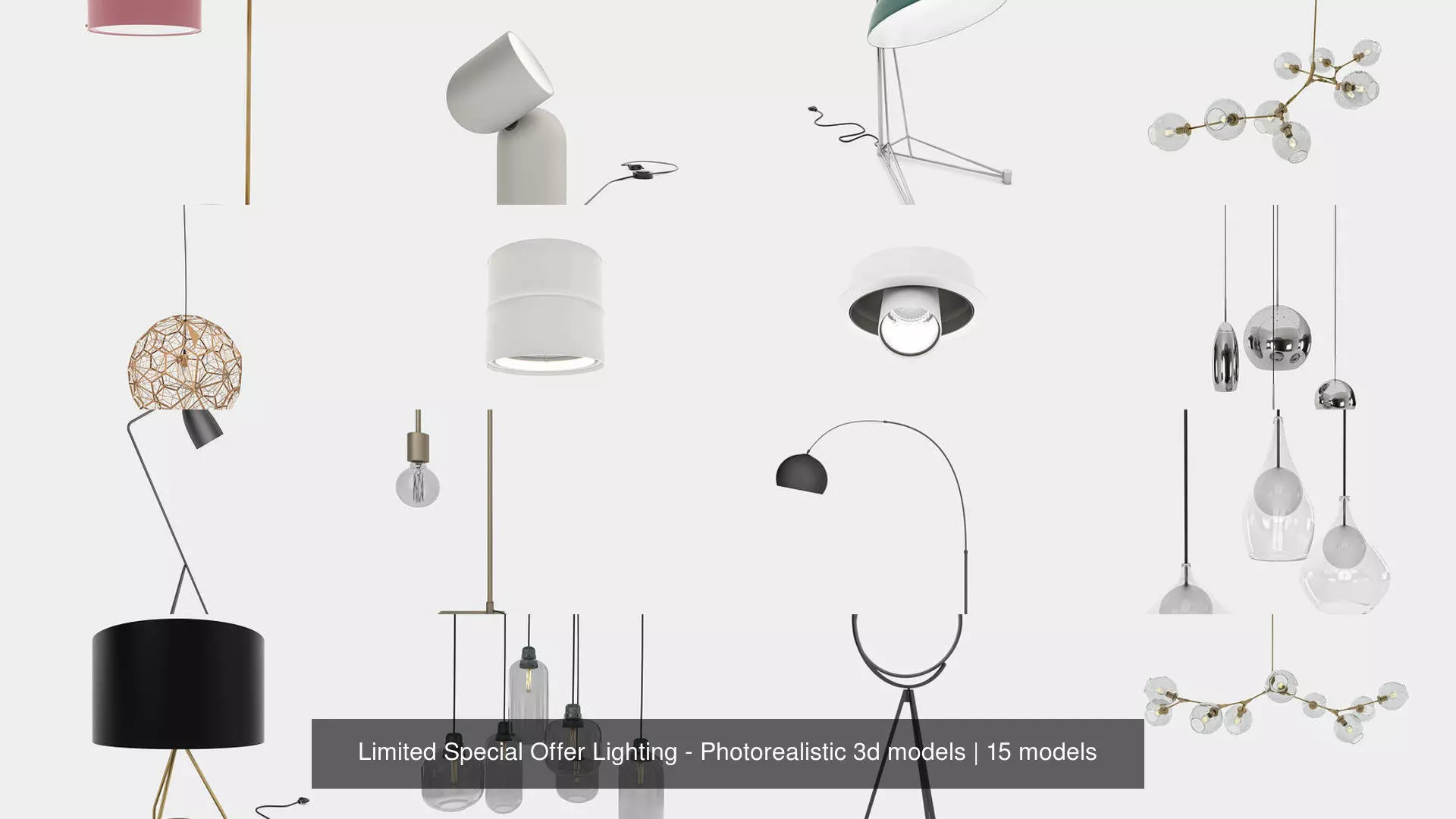 Limited Special Offer Lighting - Photorealistic 3d models 3D Model Collection_0