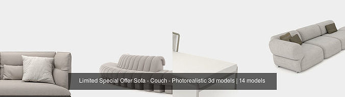 Limited Special Offer Sofa - Couch - Photorealistic 3d models 3D Model Collection