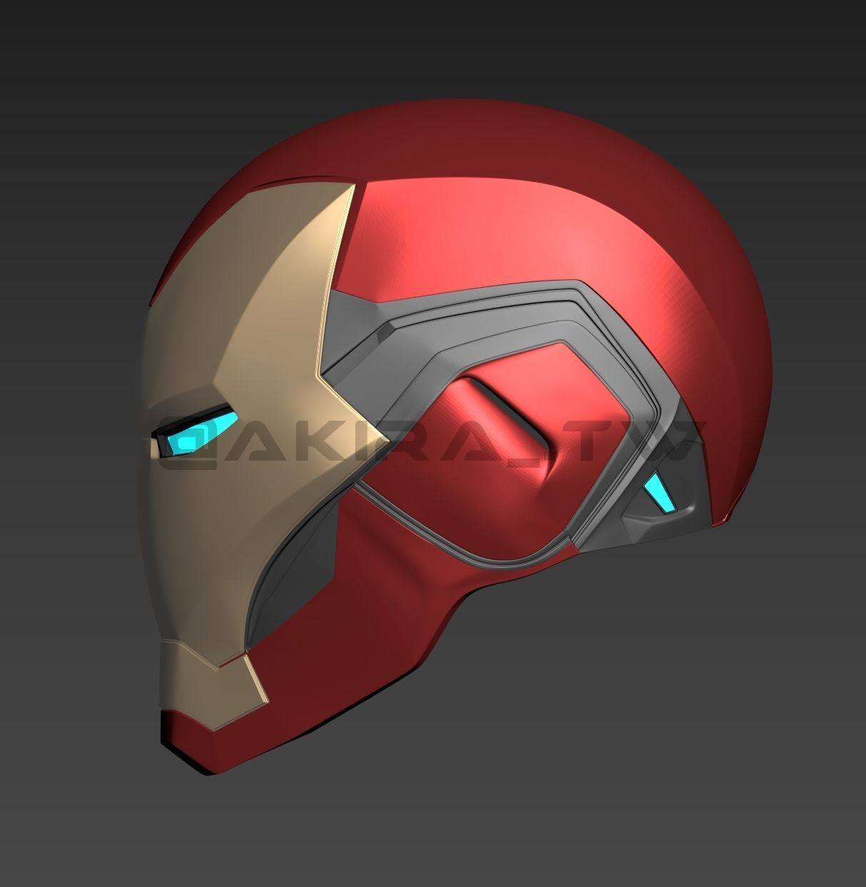 Avengers endgame IRON MAN Mark 85 MK85 Helmet   3D print model_5