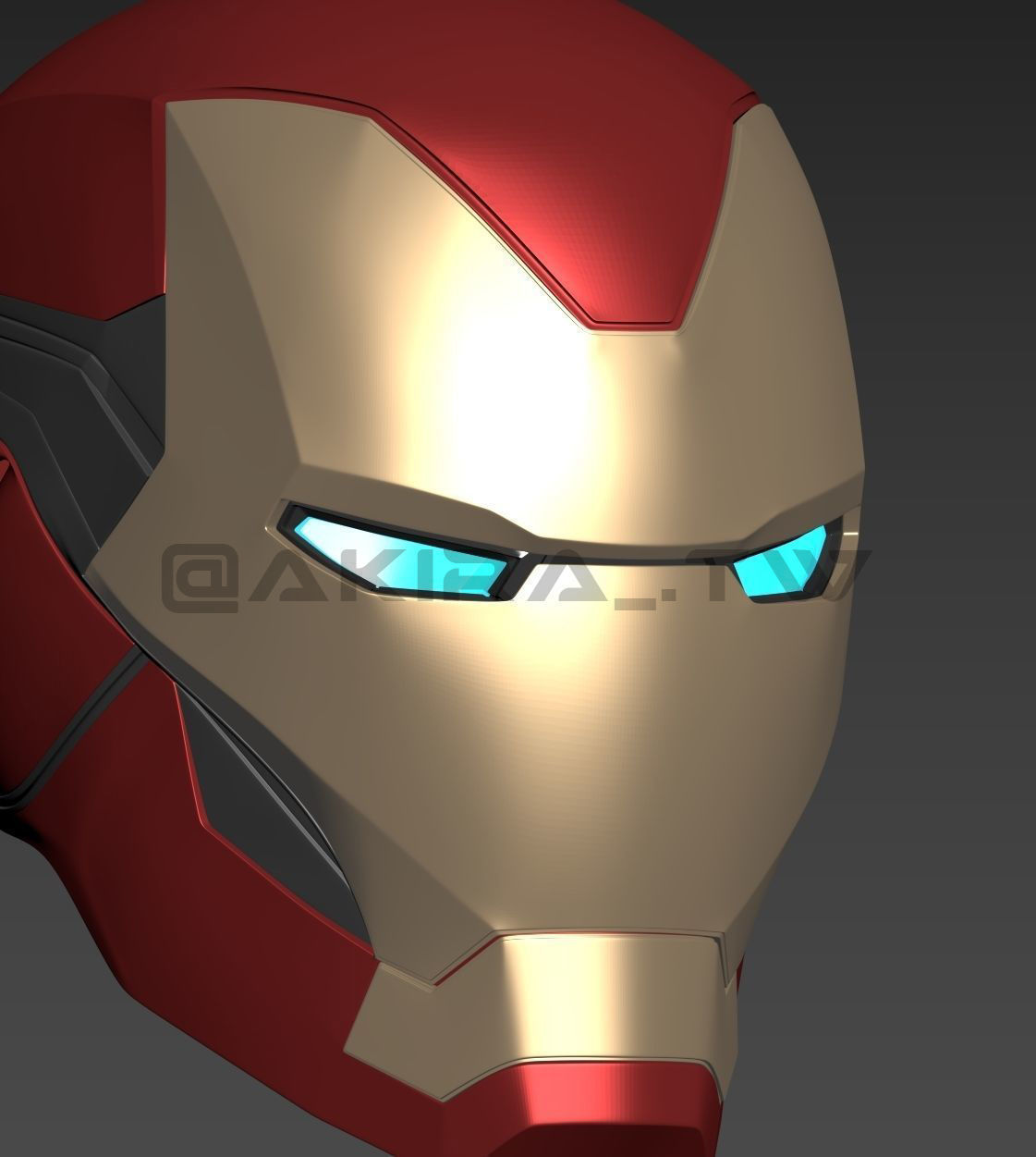 Avengers endgame IRON MAN Mark 85 MK85 Helmet   3D print model_8