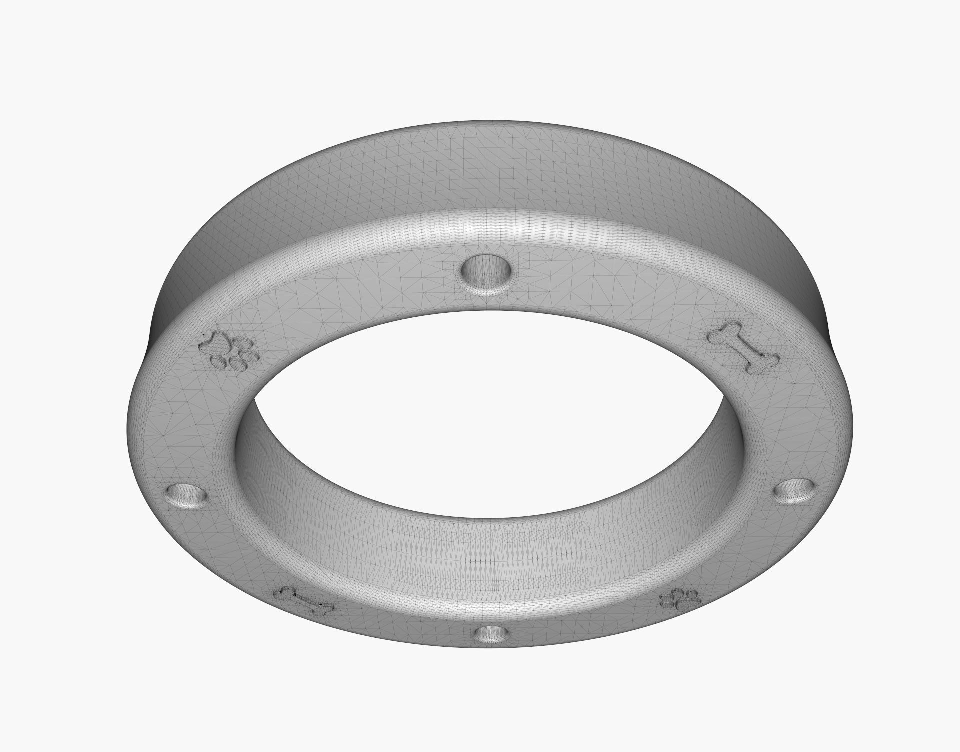 Dog Toy Ring 3D model_5