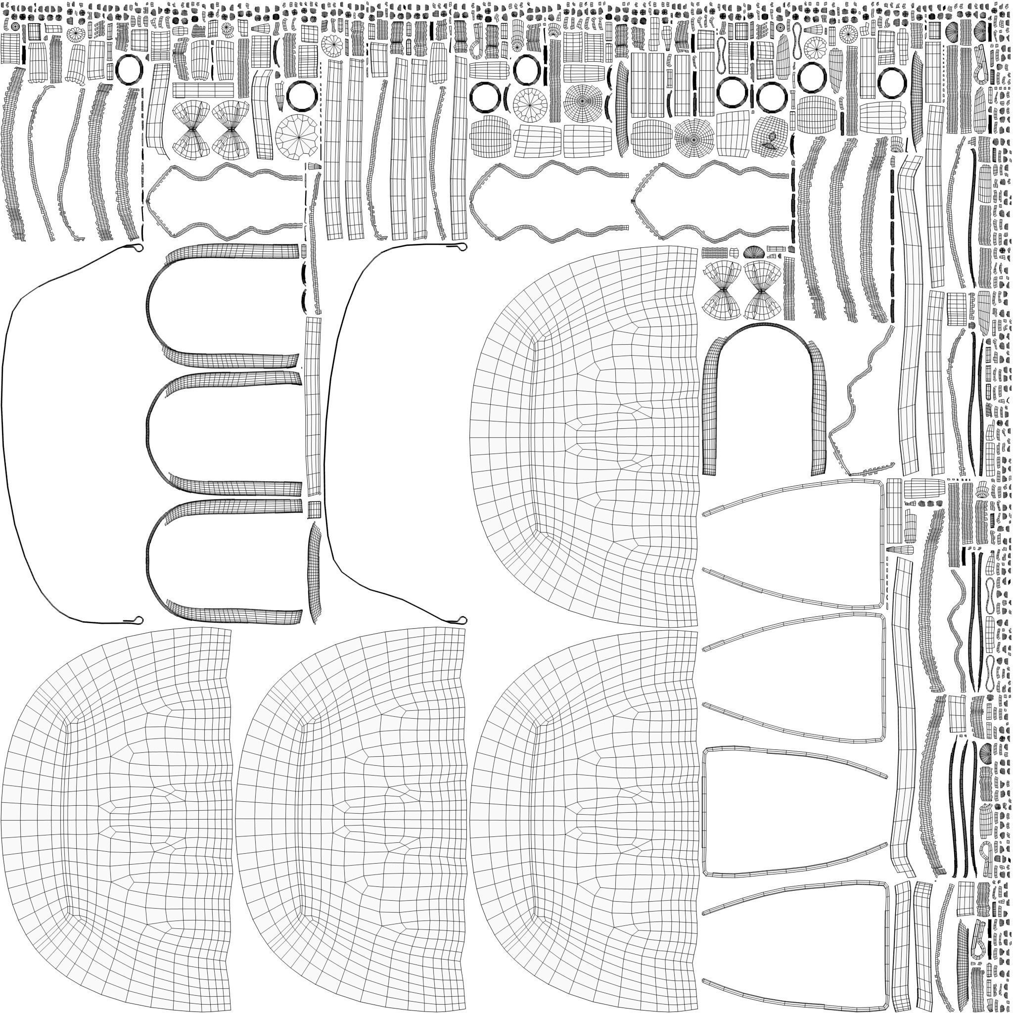 Handbag with cute teddy add on Low-poly 3D model_5