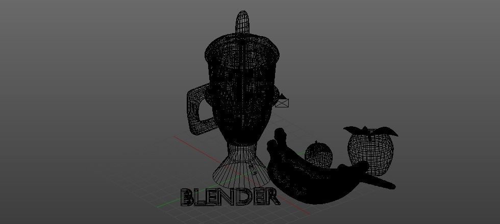 3D Models Blender and Fruits 3D model_5