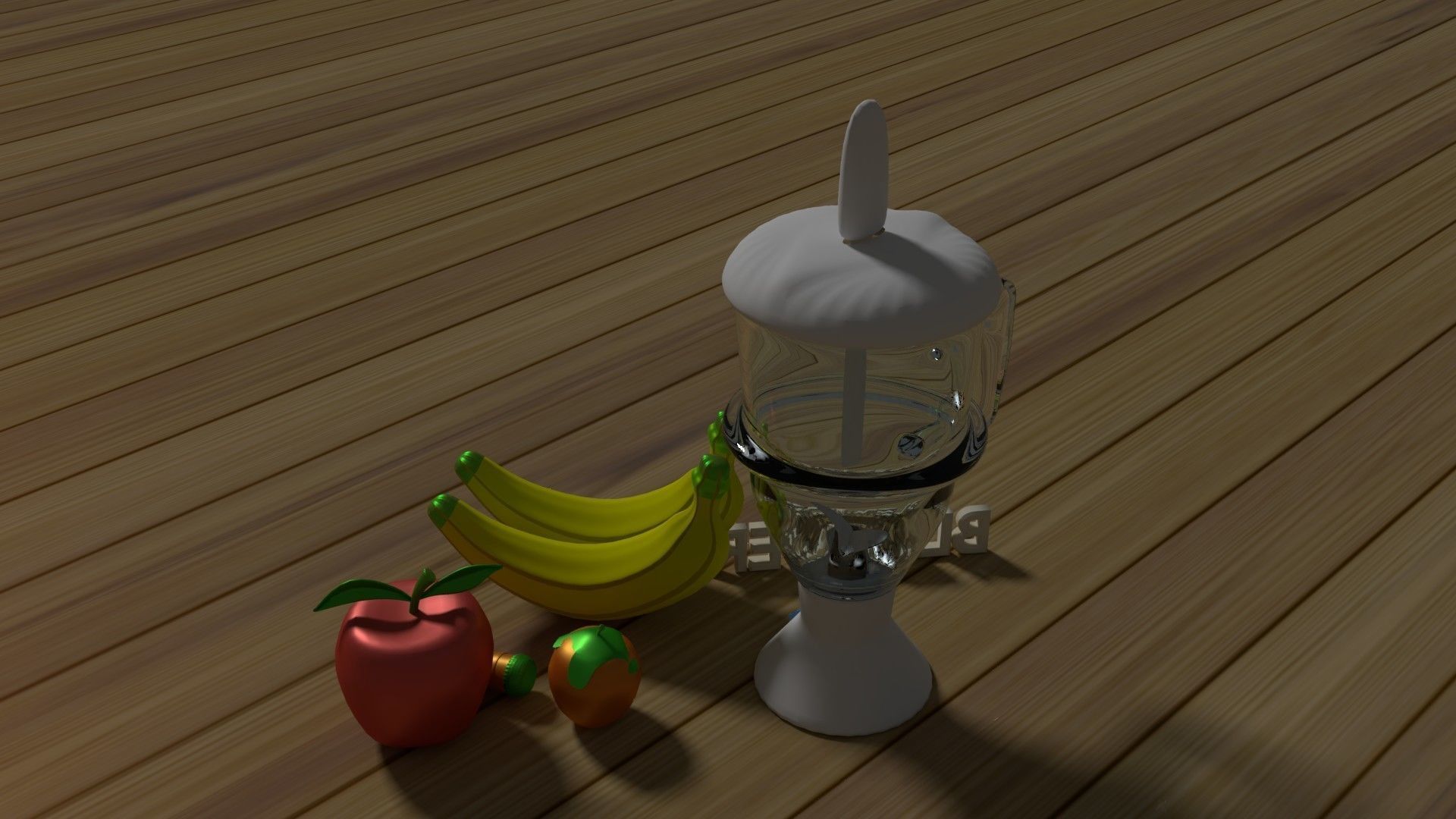 3D Models Blender and Fruits 3D model_4
