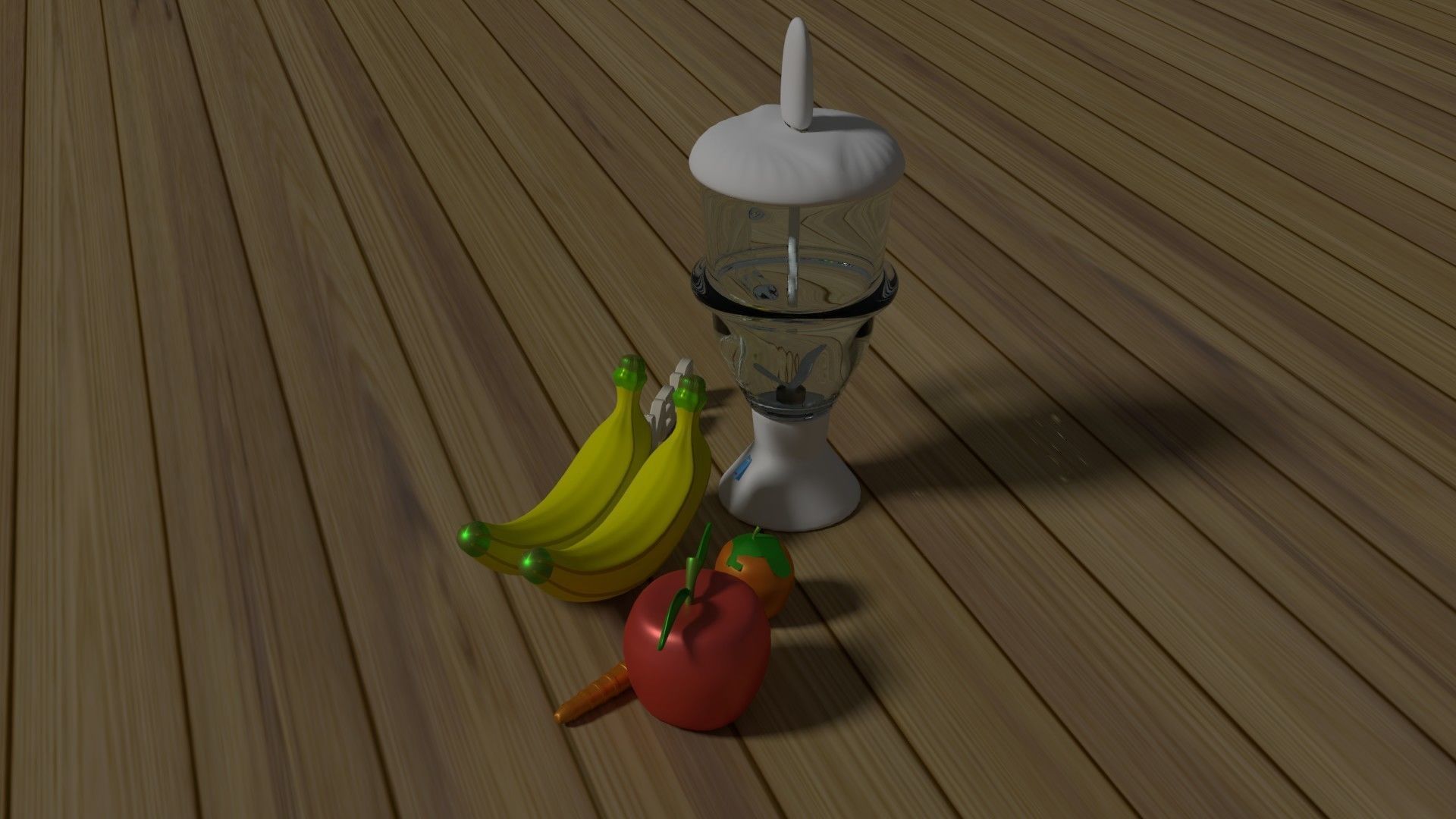 3D Models Blender and Fruits 3D model_3