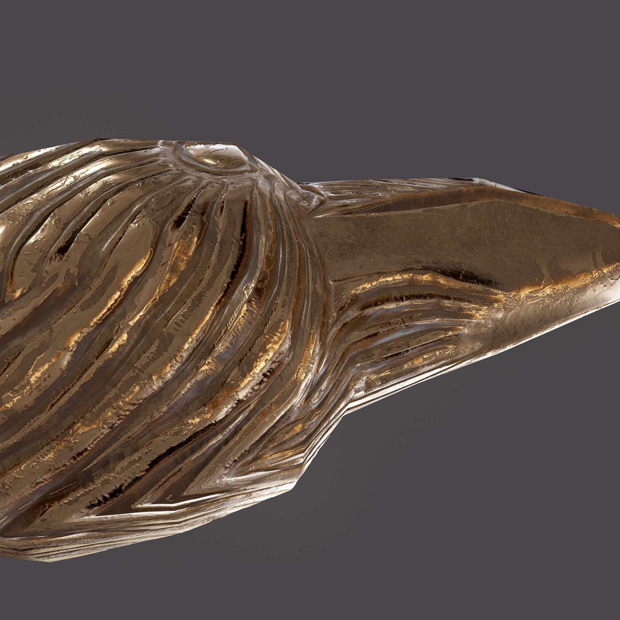 Golden Eagle Bracelet Free low-poly 3D model_5
