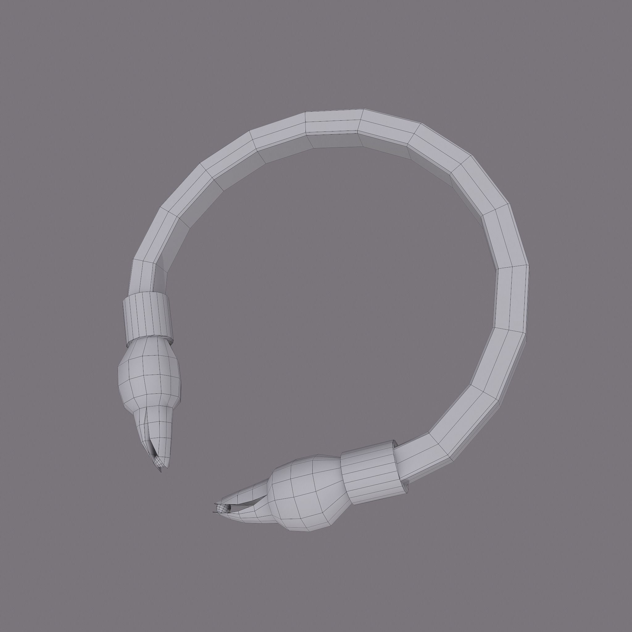 Golden Eagle Bracelet Free low-poly 3D model_33