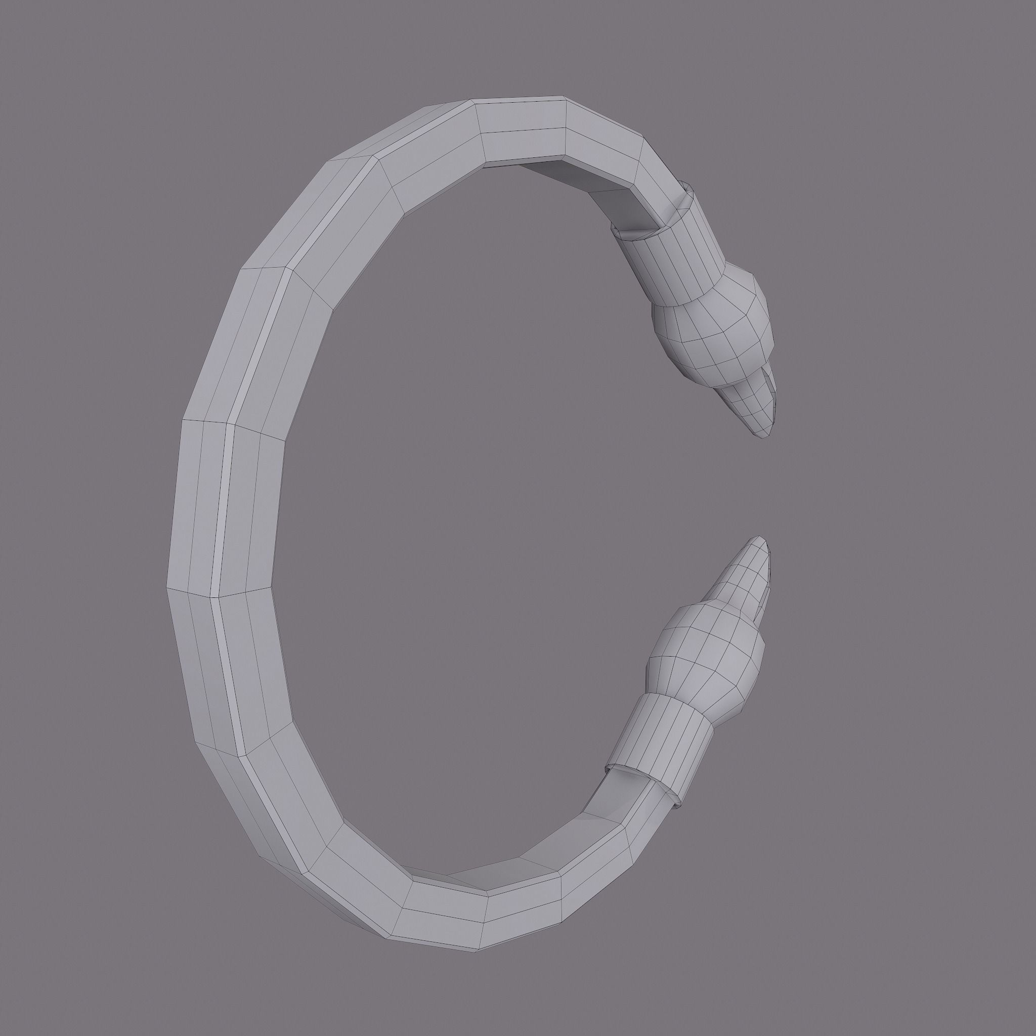 Golden Eagle Bracelet Free low-poly 3D model_27