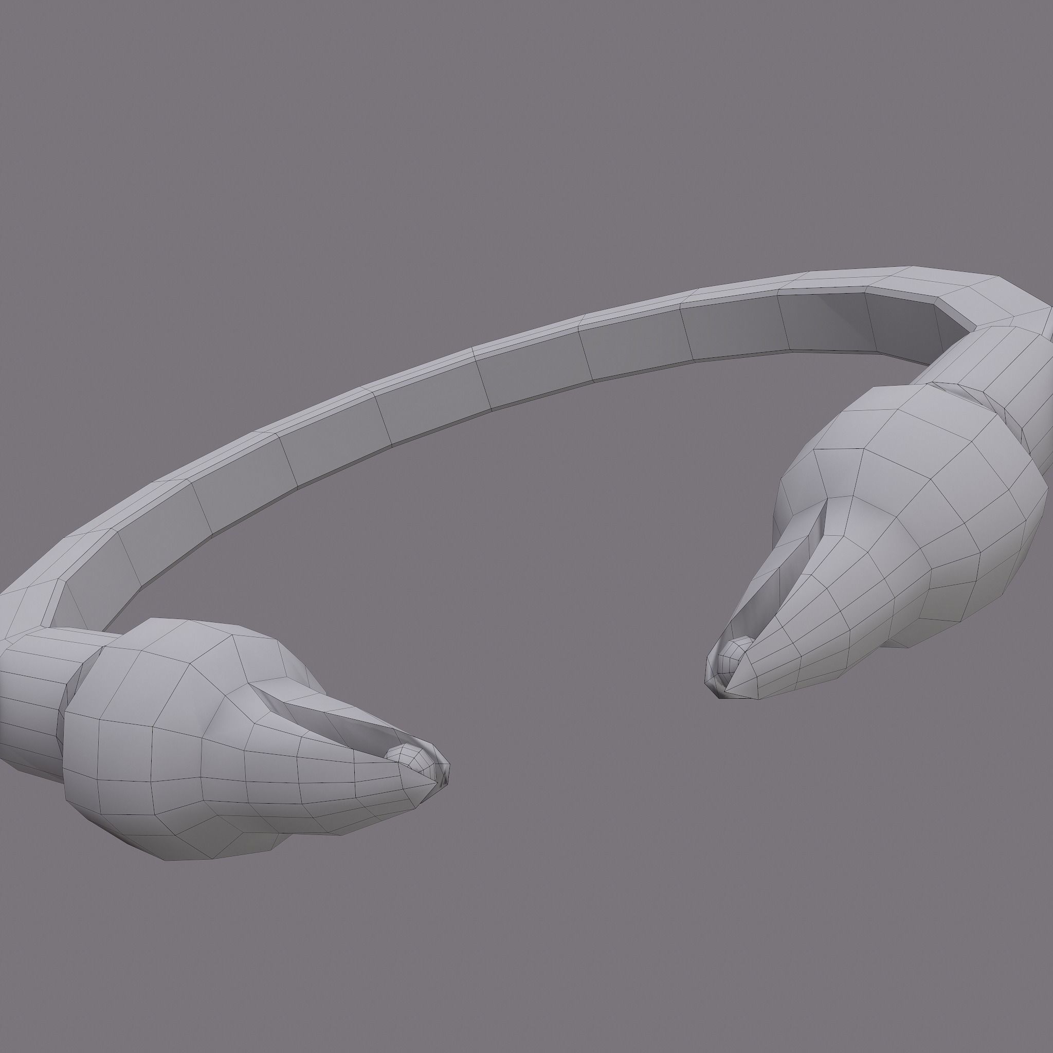 Golden Eagle Bracelet Free low-poly 3D model_29