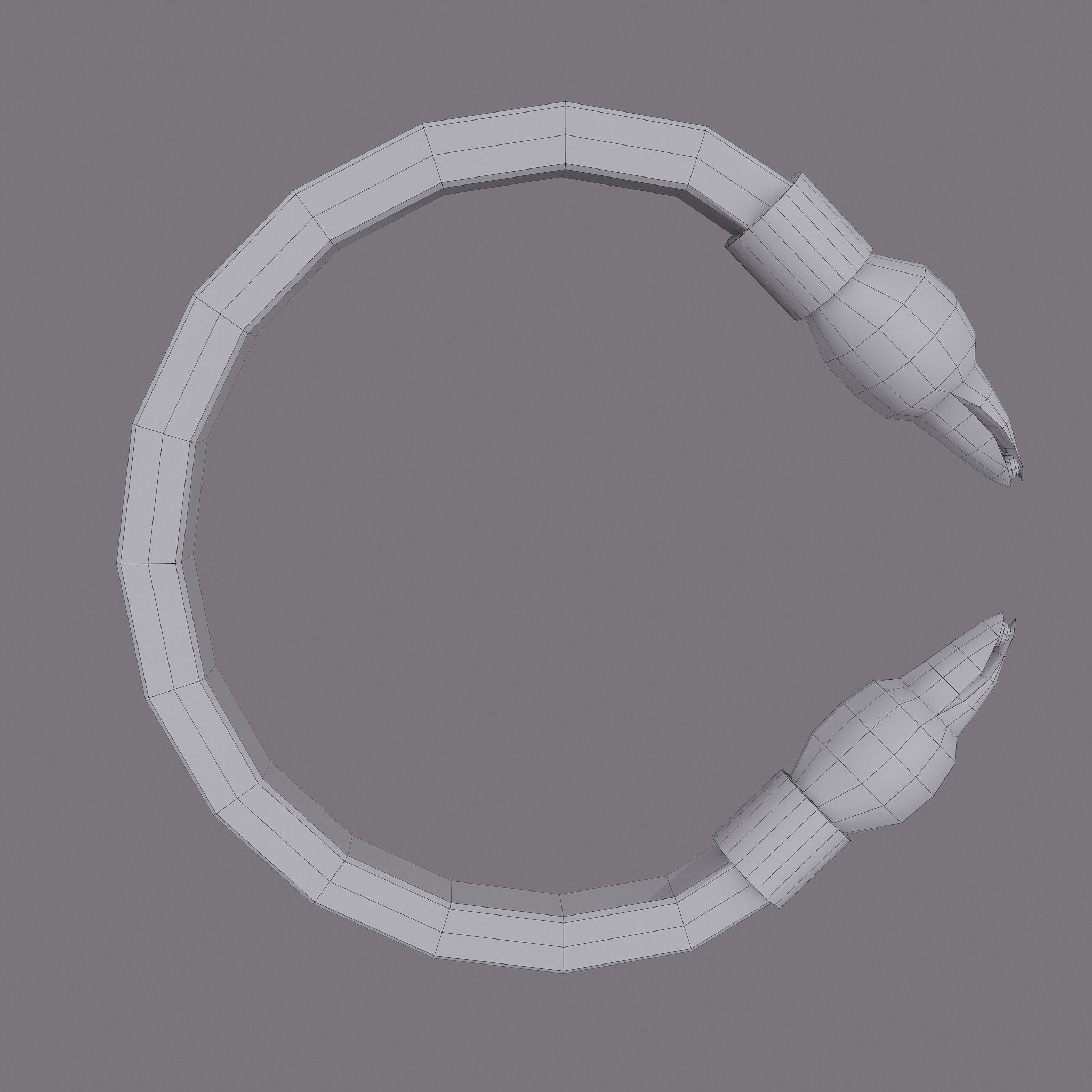Golden Eagle Bracelet Free low-poly 3D model_28
