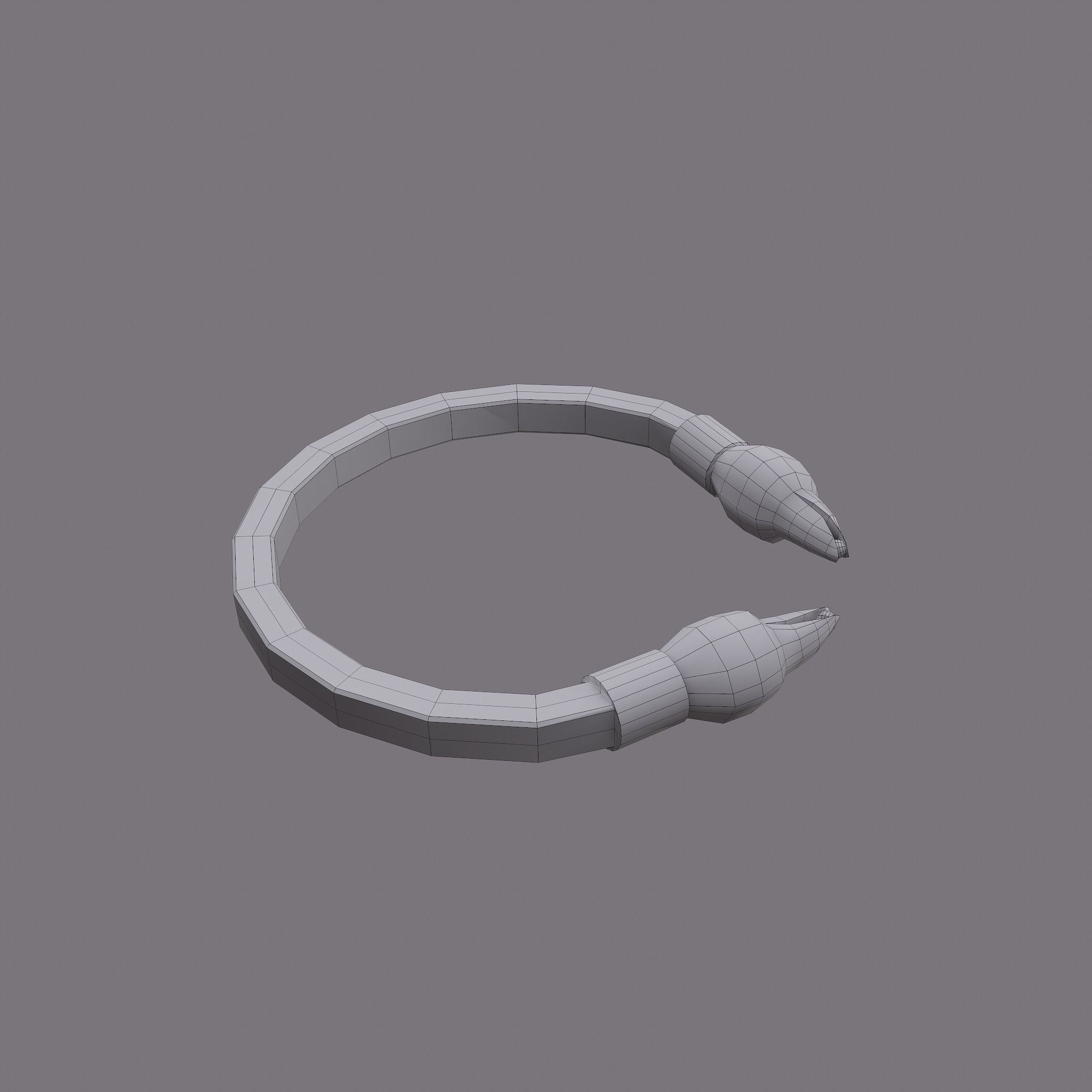 Golden Eagle Bracelet Free low-poly 3D model_32
