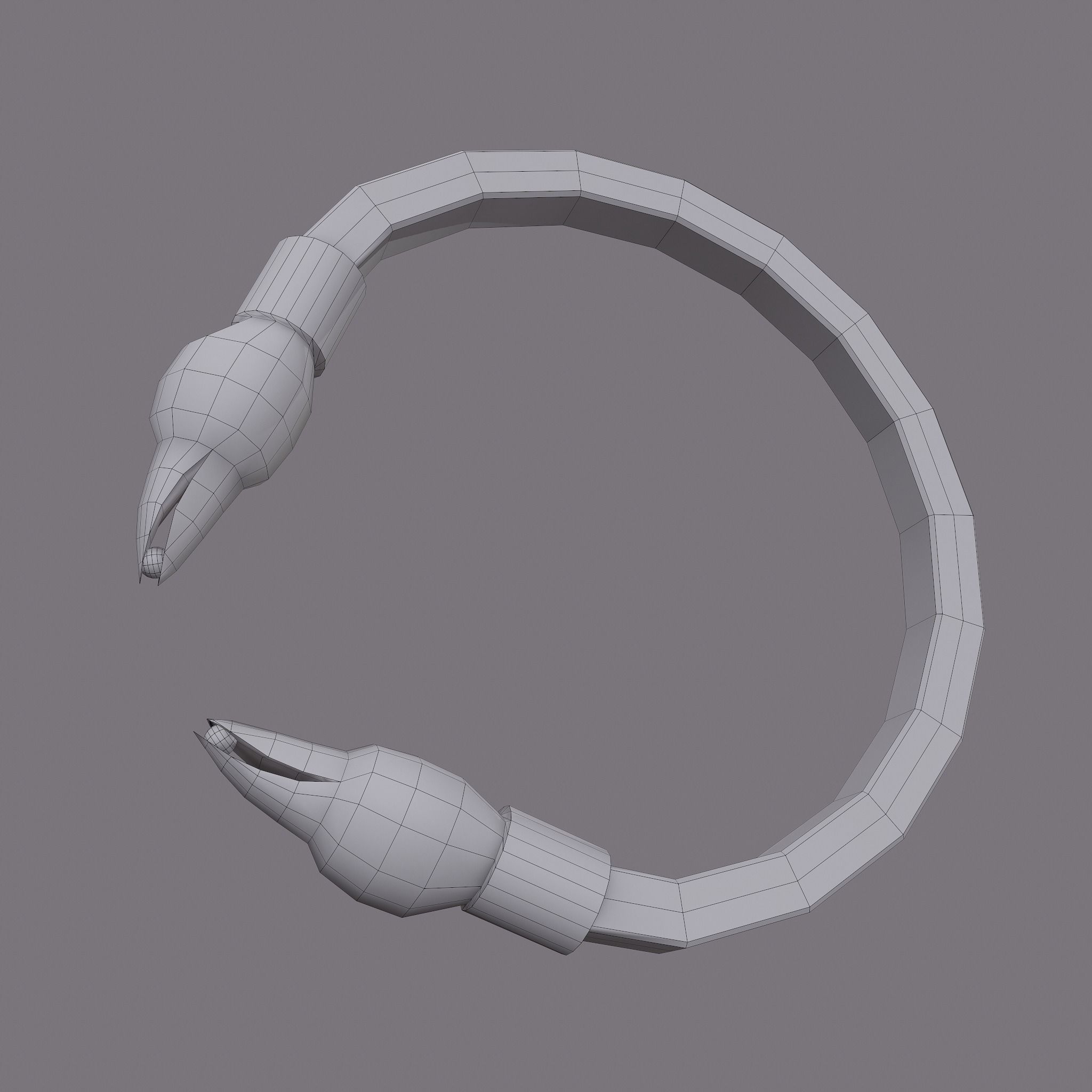 Golden Eagle Bracelet Free low-poly 3D model_25