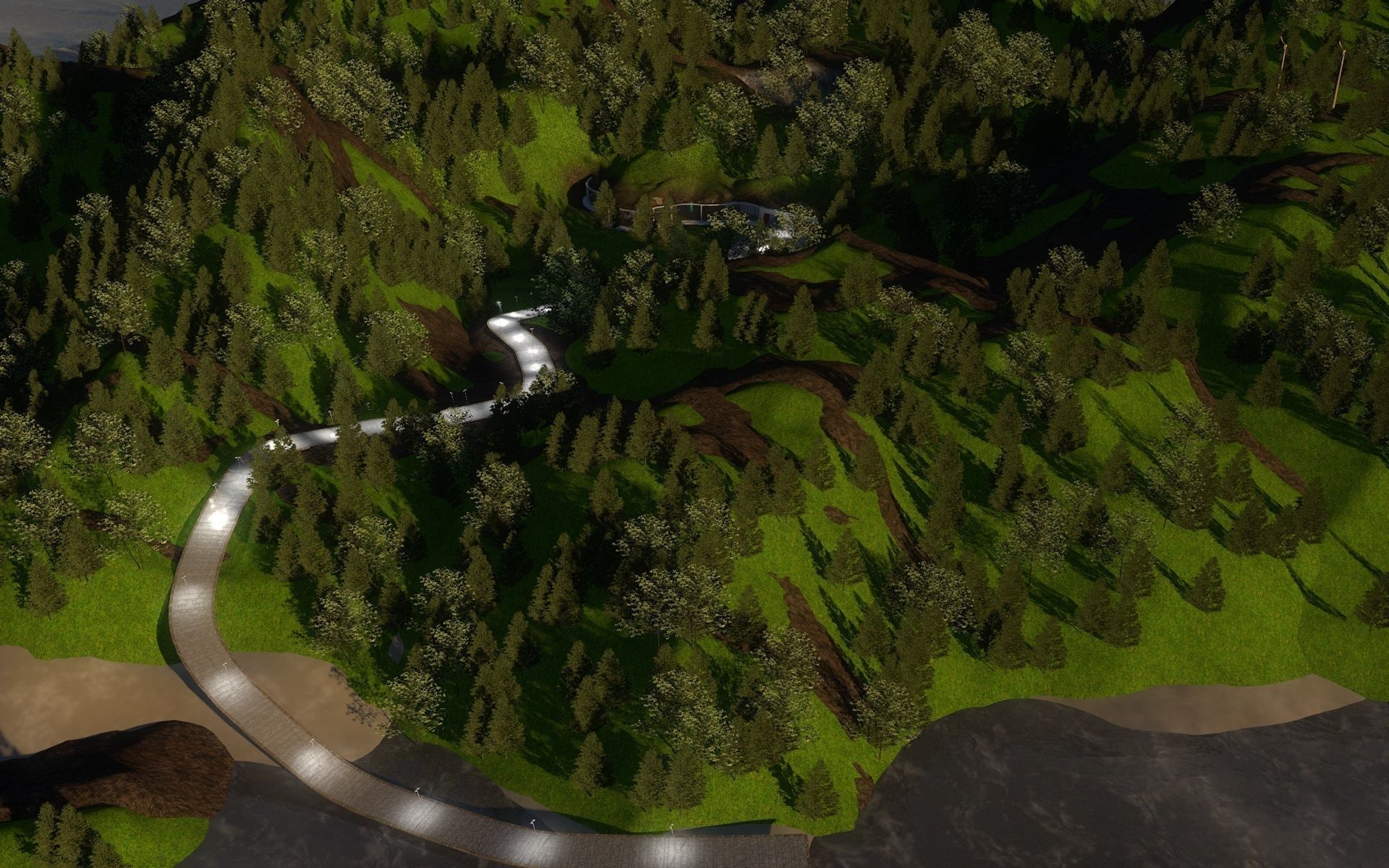 mountain house 3D model_3