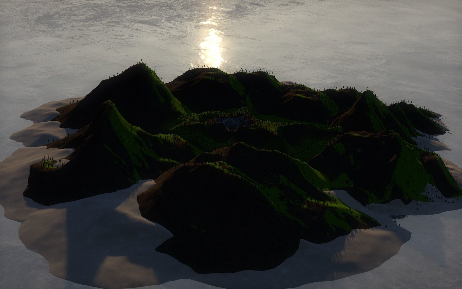 mountain house 3D model_1