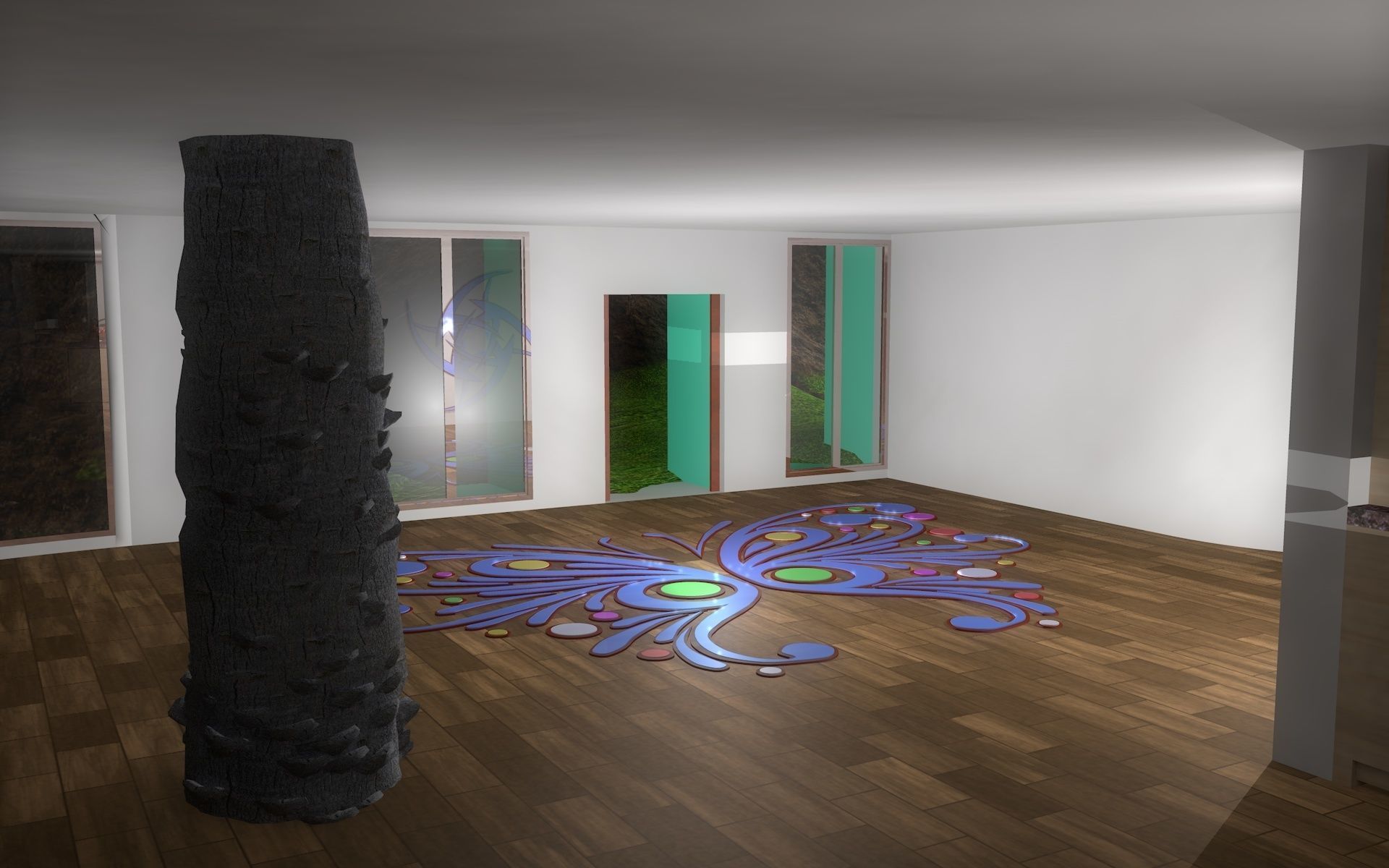 mountain house 3D model_37